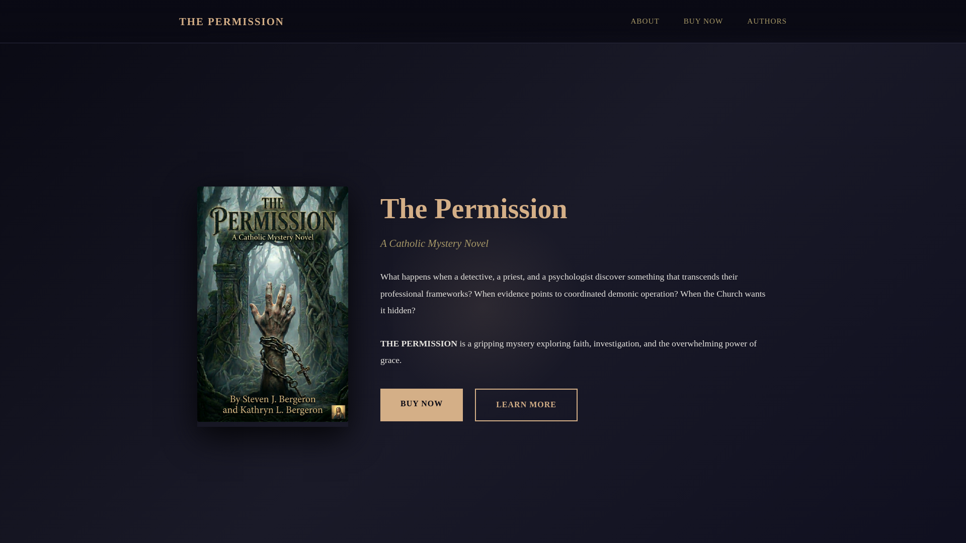 website screenshot of https://thepermission.info/