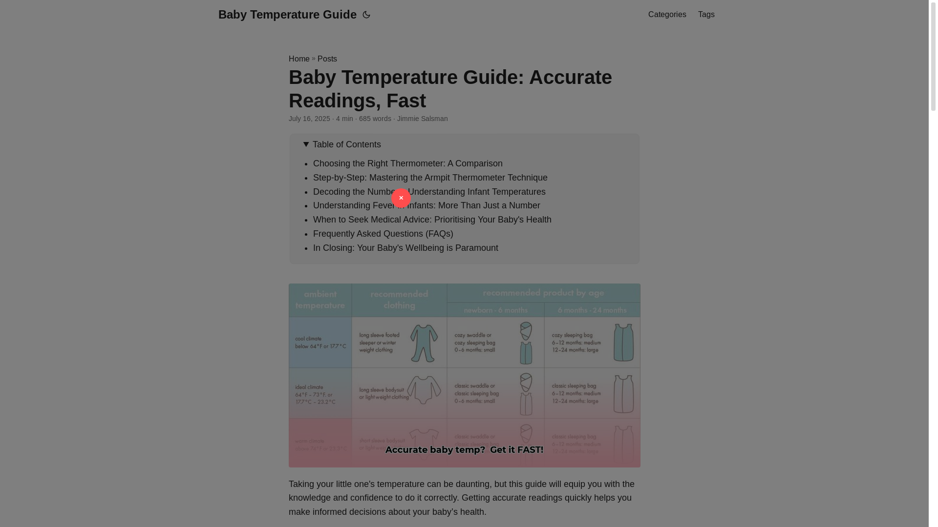 website screenshot of https://baby-temperature-guide.pages.dev/