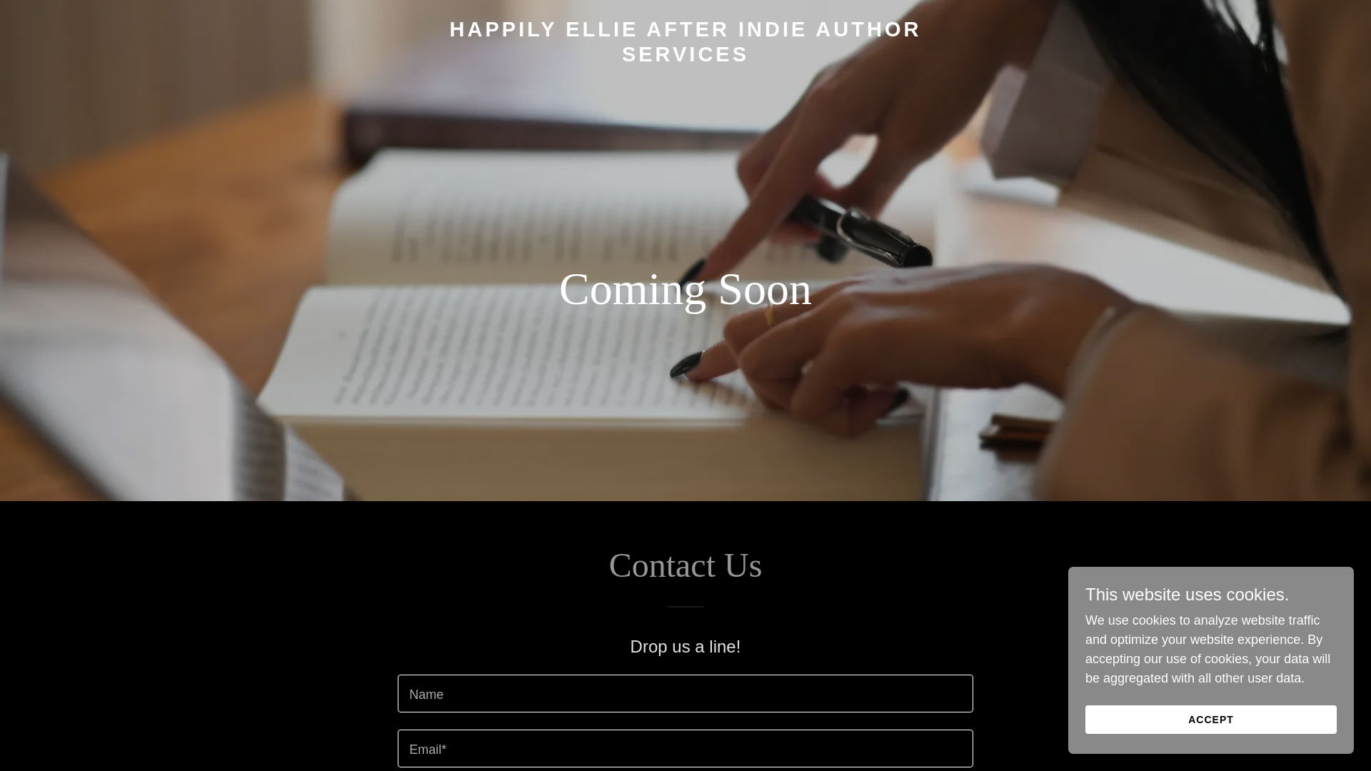 website screenshot of https://happilyellieafter.co.uk
