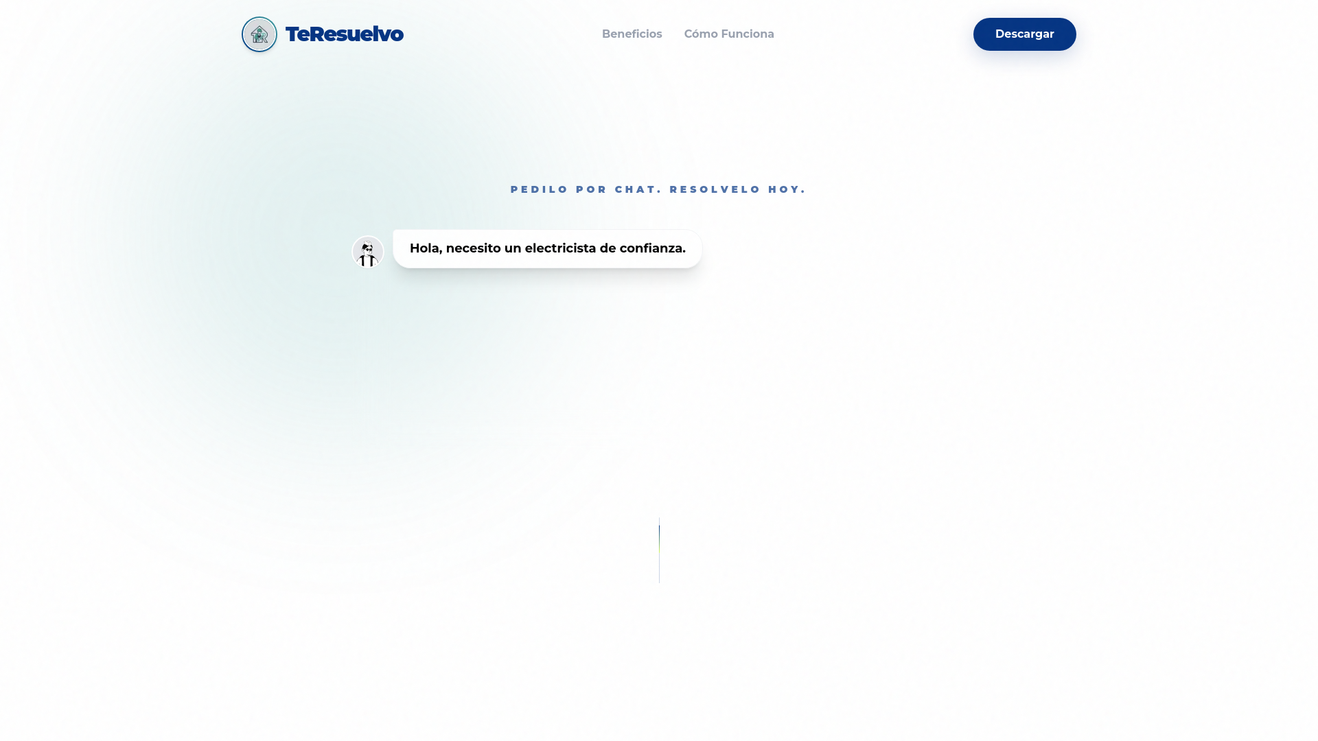 website screenshot of https://teresuelvo.com.ar