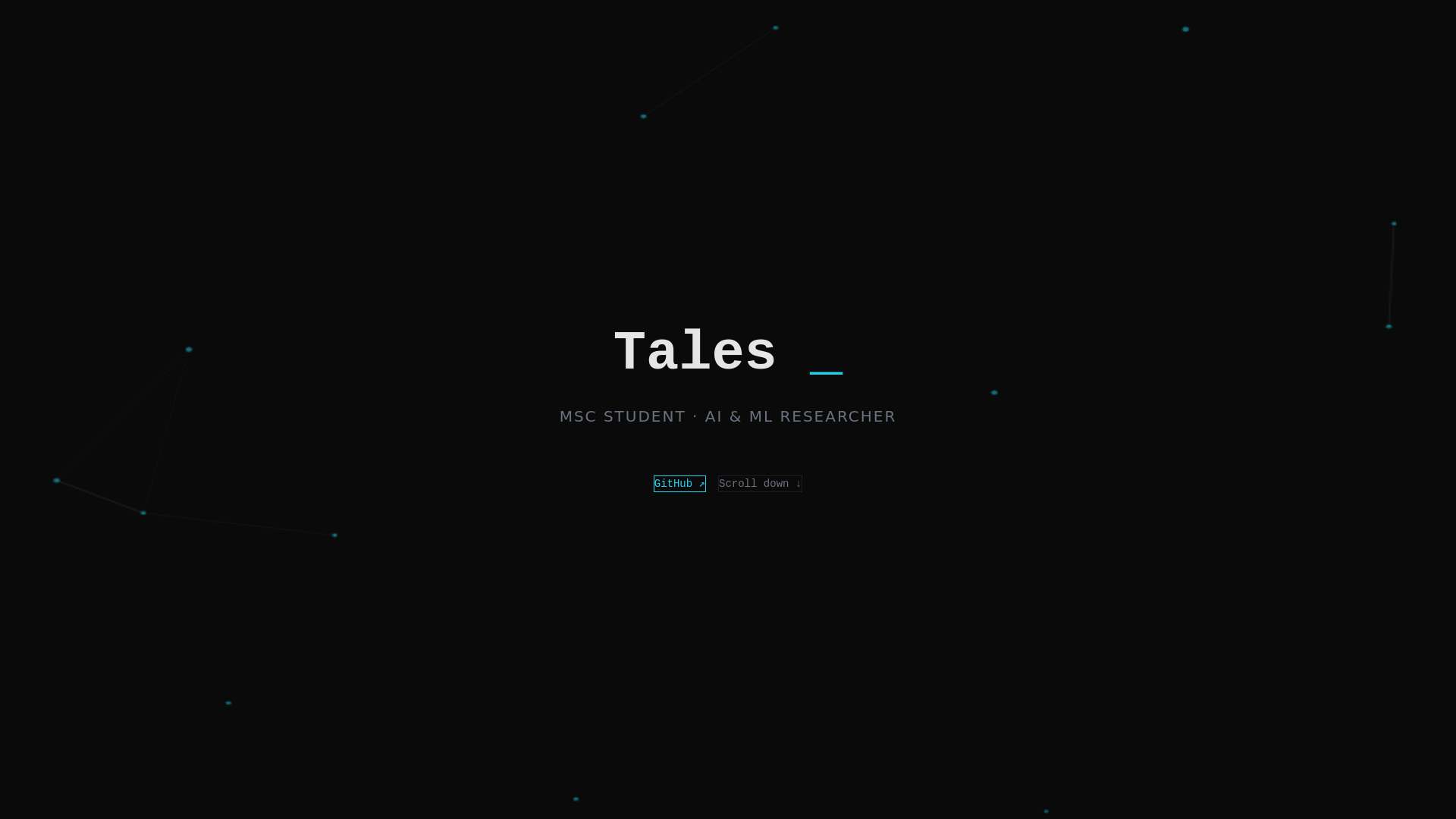 website screenshot of https://talesmiguel.dev/