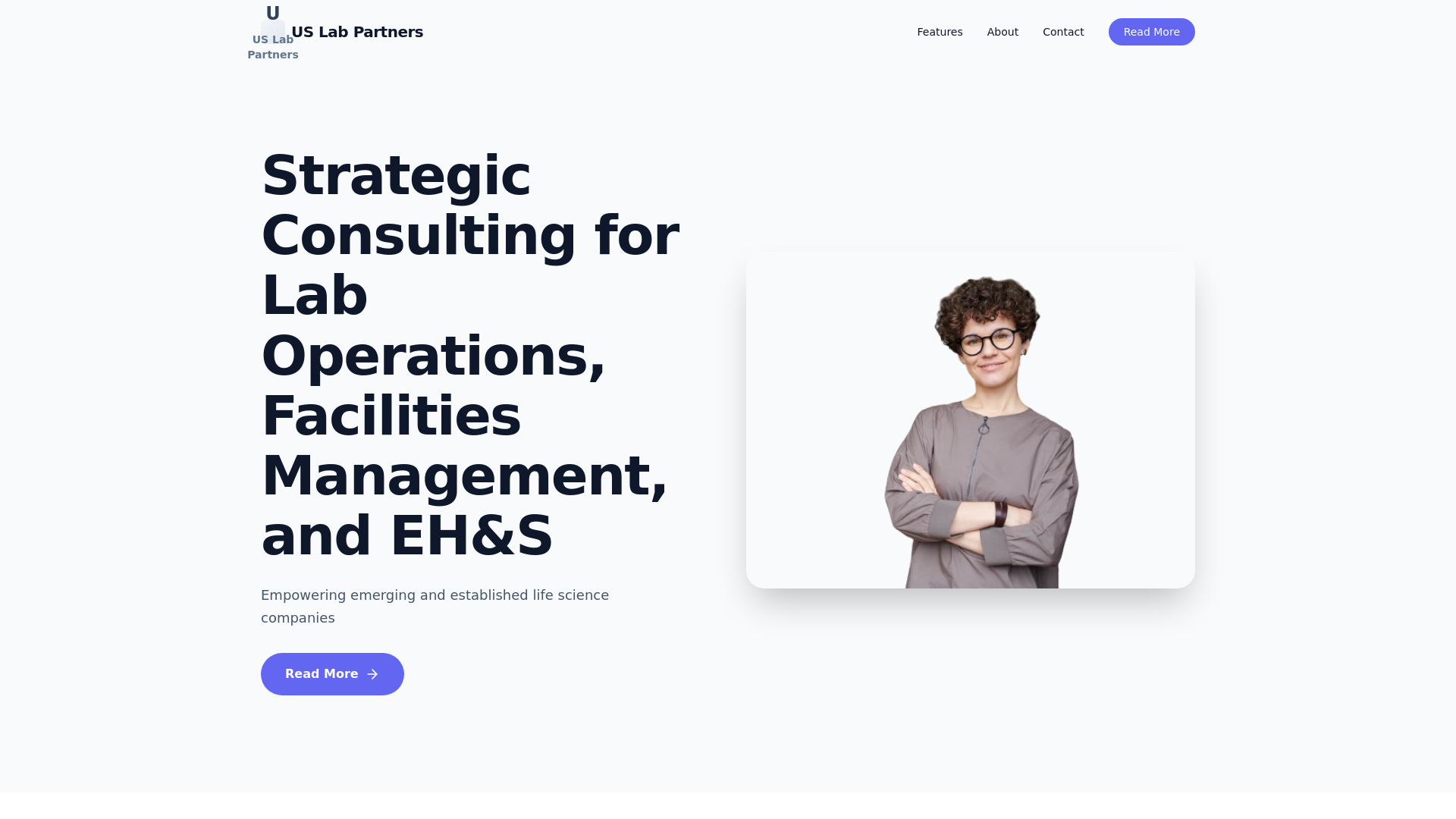website screenshot of https://us-lab-partners.pages.dev/