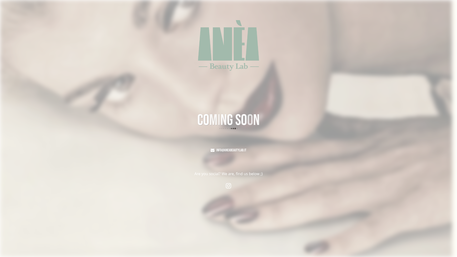 website screenshot of https://aneabeautylab.it/