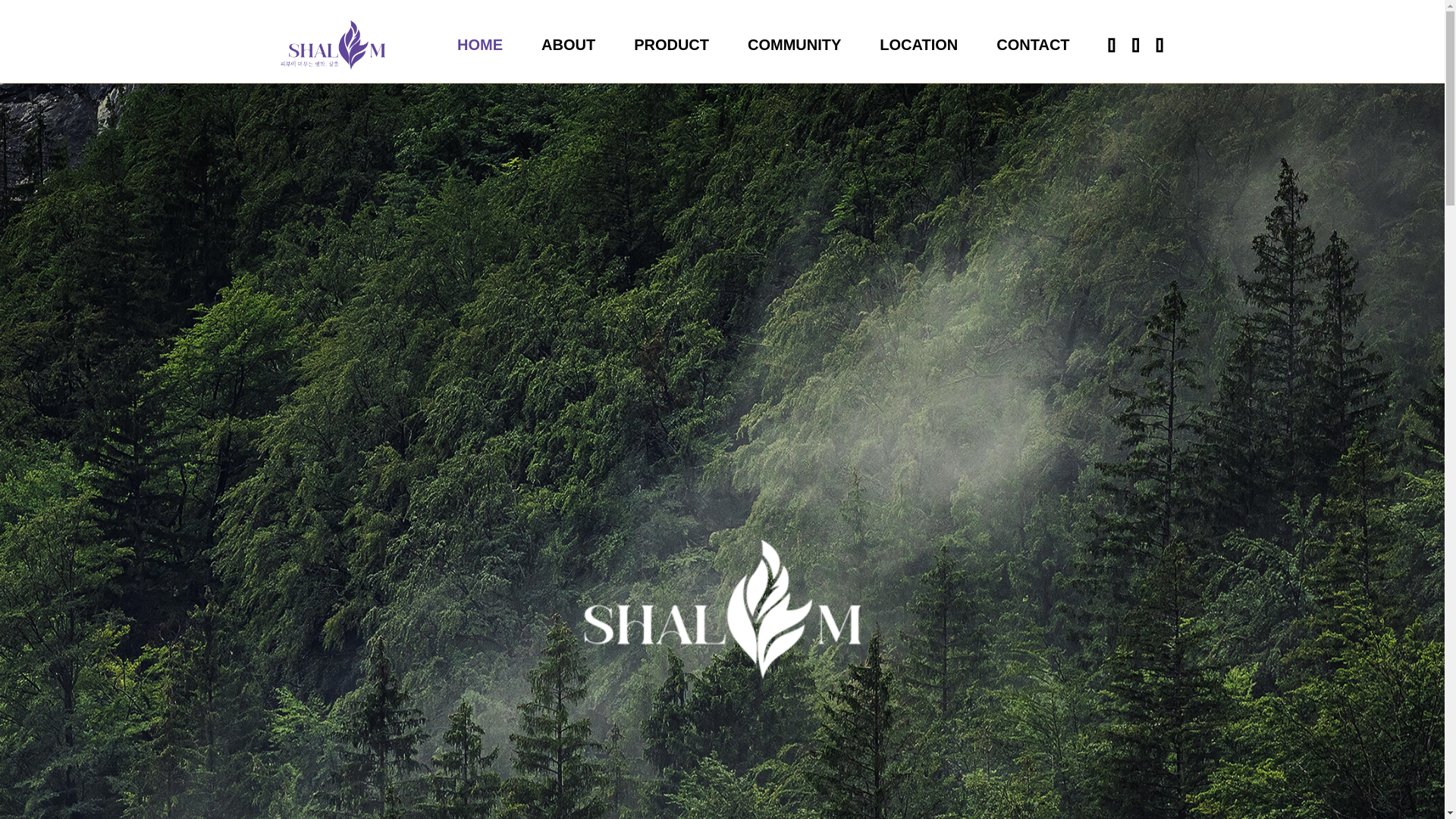 website screenshot of https://beautyshalom.kr/