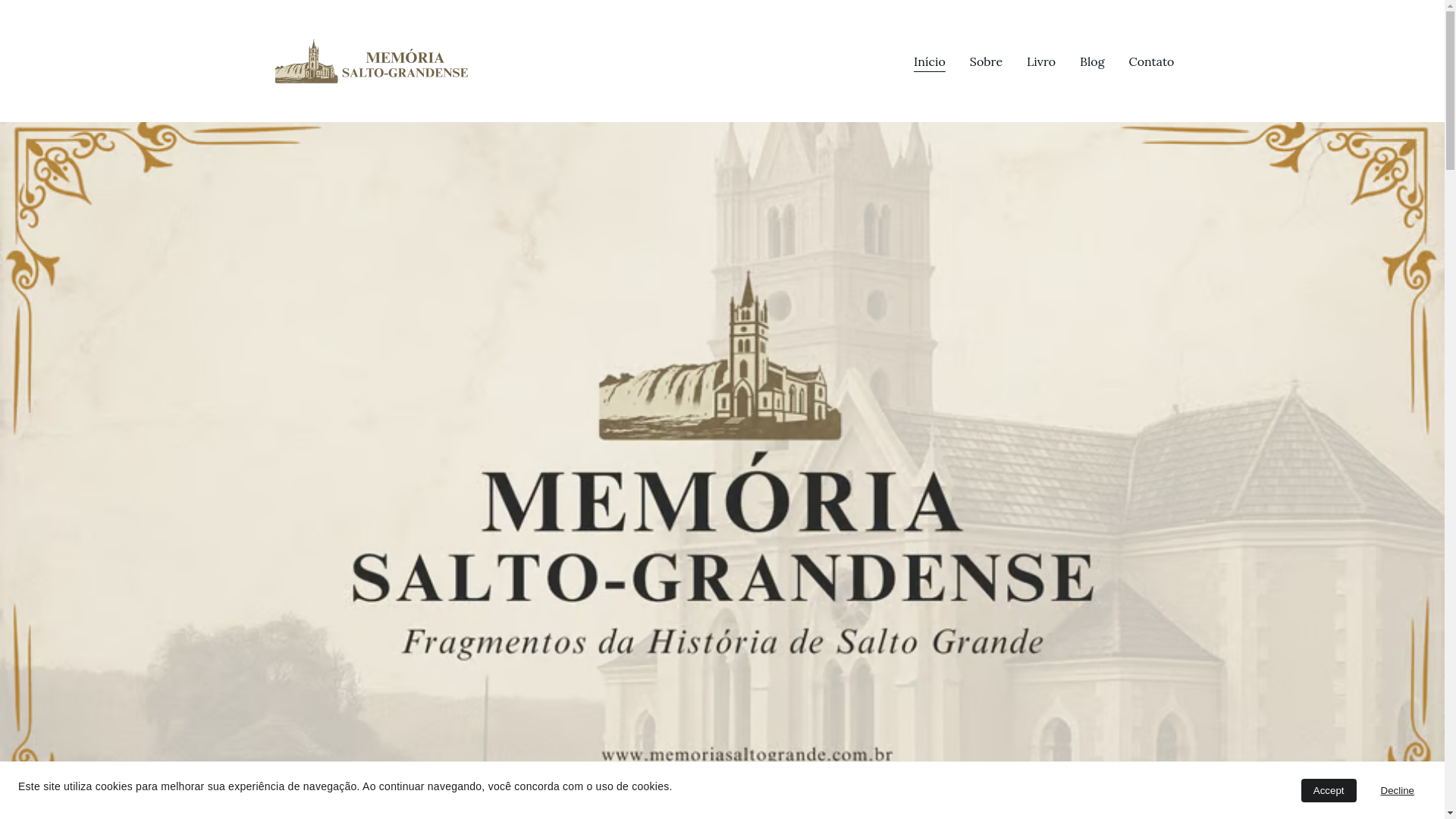 website screenshot of https://memoriasaltogrande.com.br/