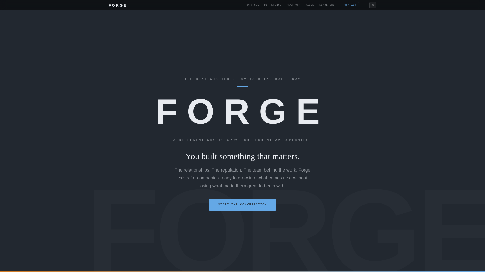 website screenshot of https://forge-technical.pages.dev/
