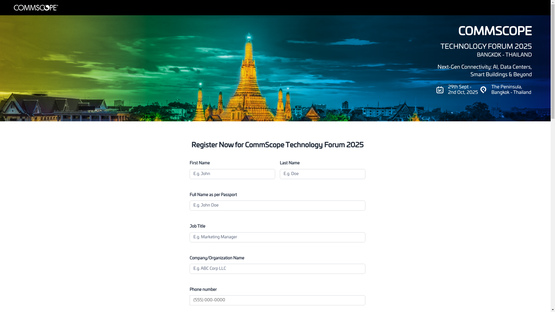website screenshot of https://commscope-msdplus.pages.dev/