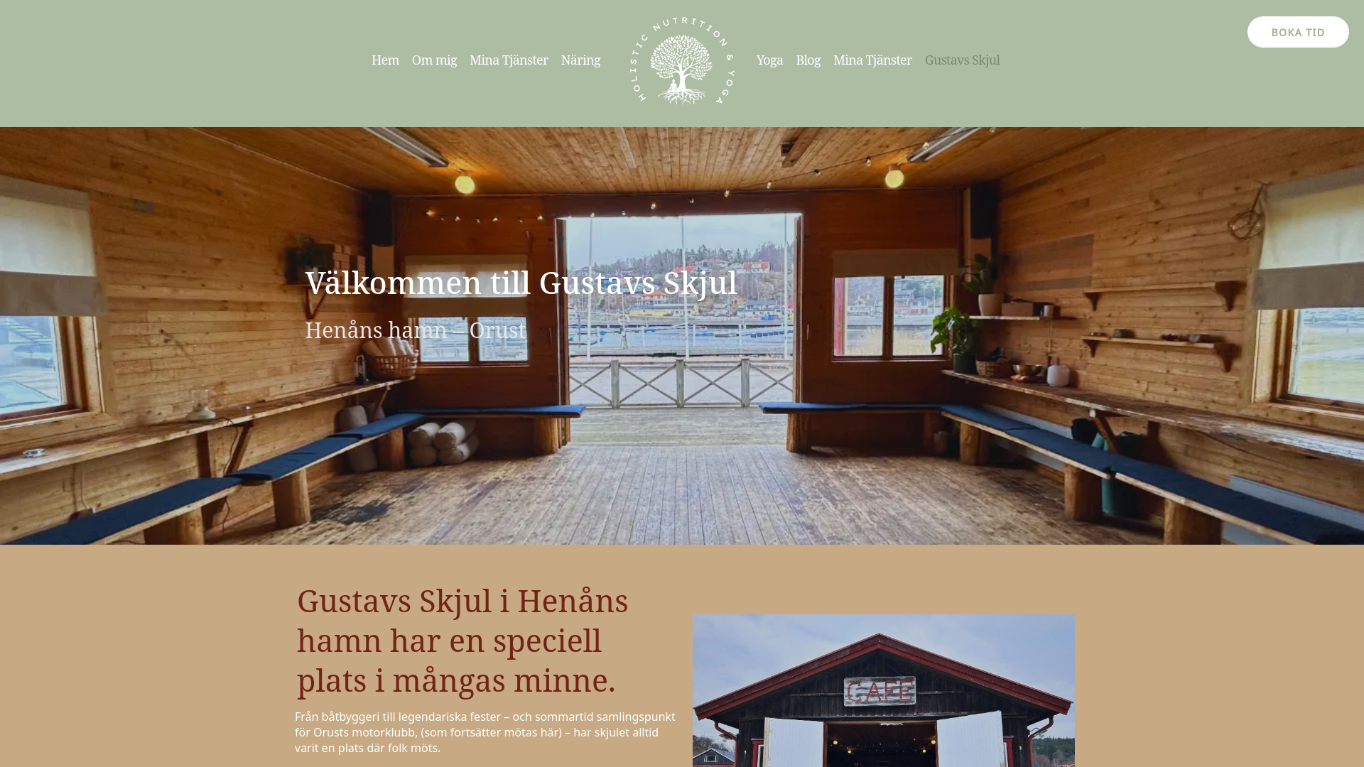 website screenshot of https://gustavskjul.se/