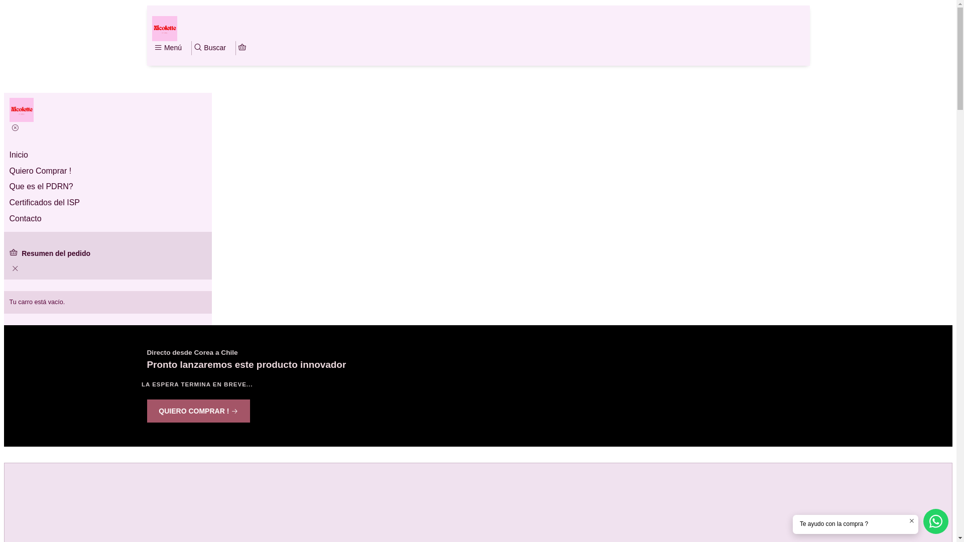 website screenshot of https://nicolette-by-korea.com/