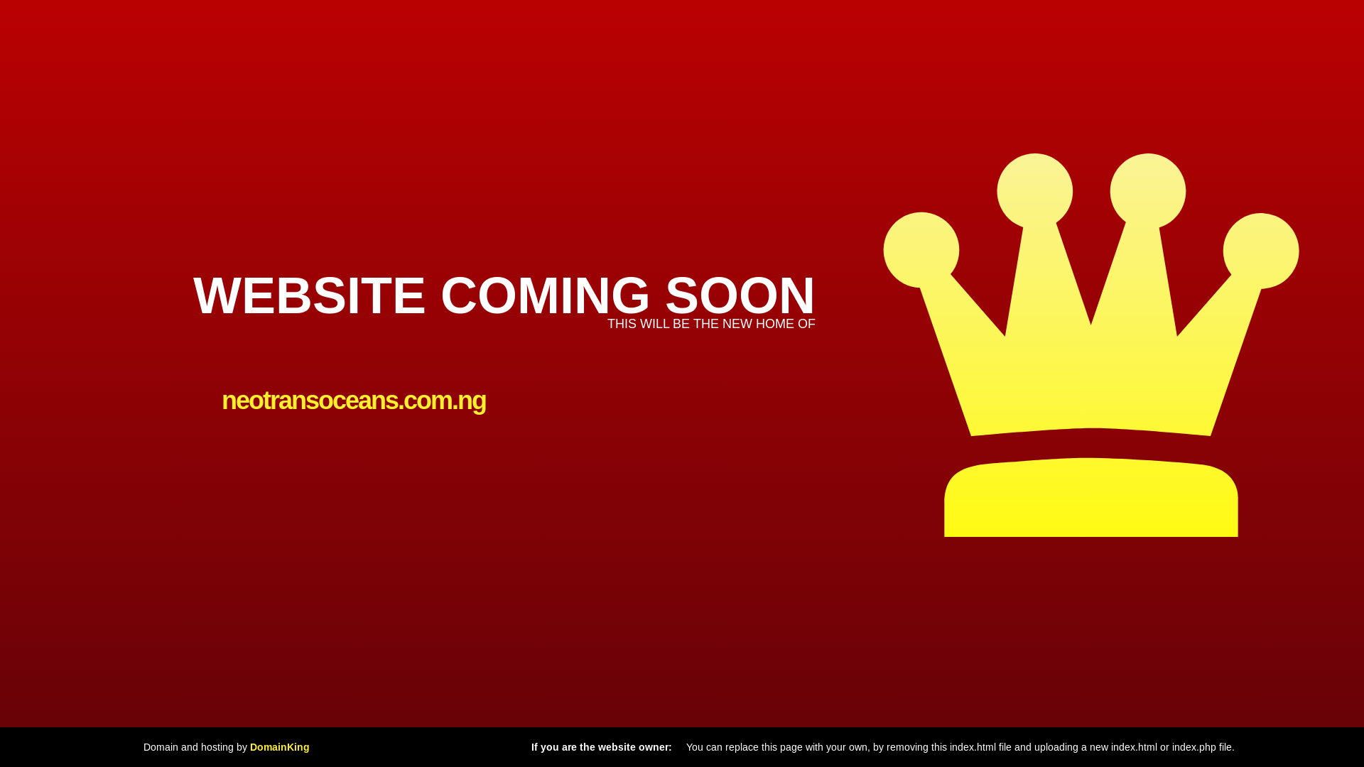 website screenshot of https://neotransoceans.com.ng/