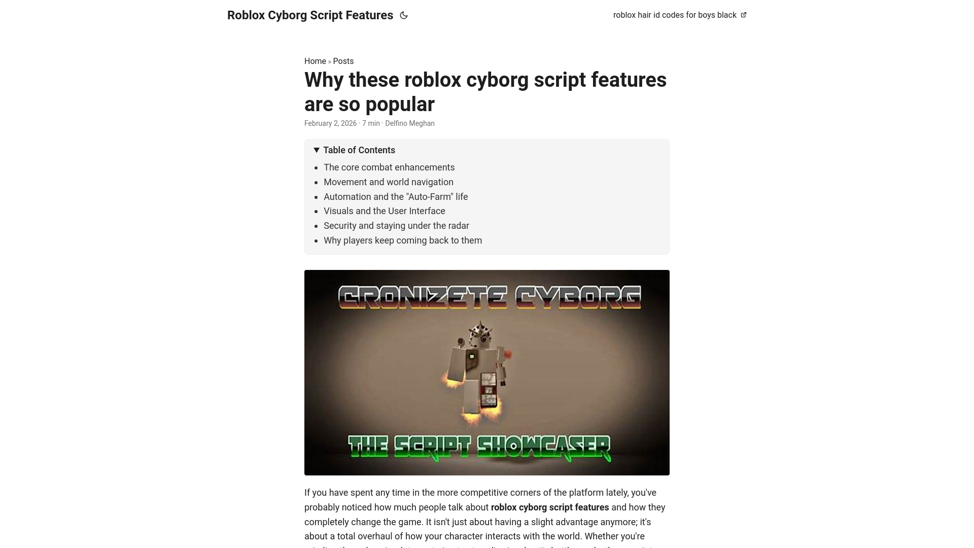 website screenshot of https://roblox-cyborg-script-features.pages.dev/