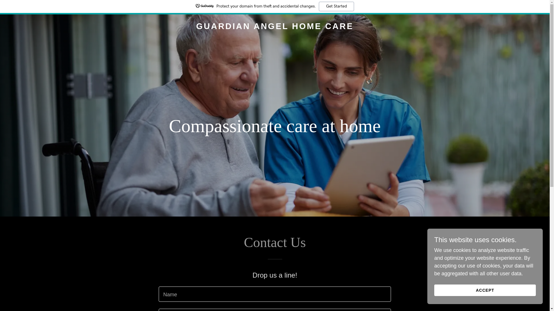 website screenshot of https://guardianangelhomecare.ca/