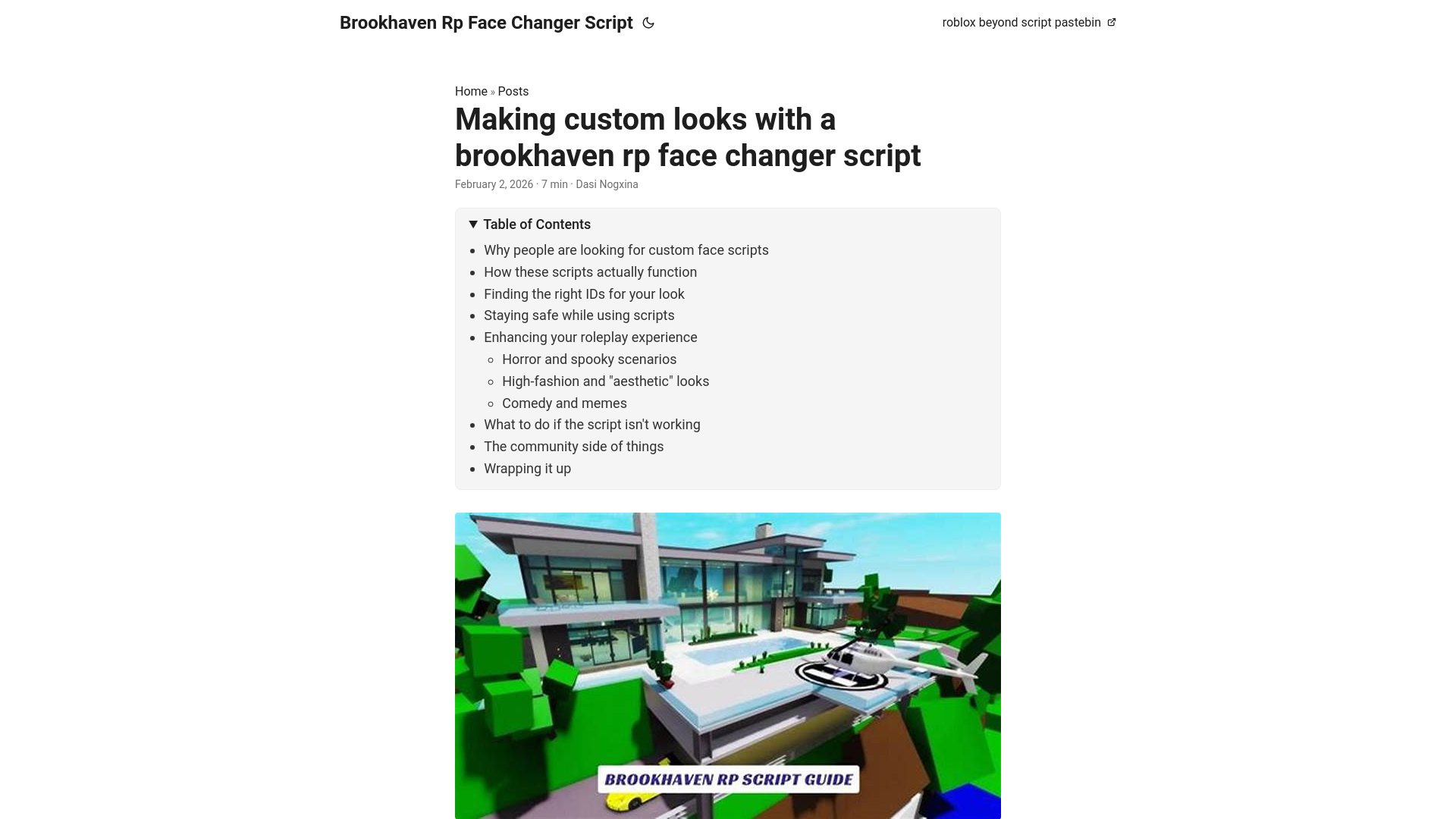 website screenshot of https://brookhaven-rp-face-changer-script.pages.dev/