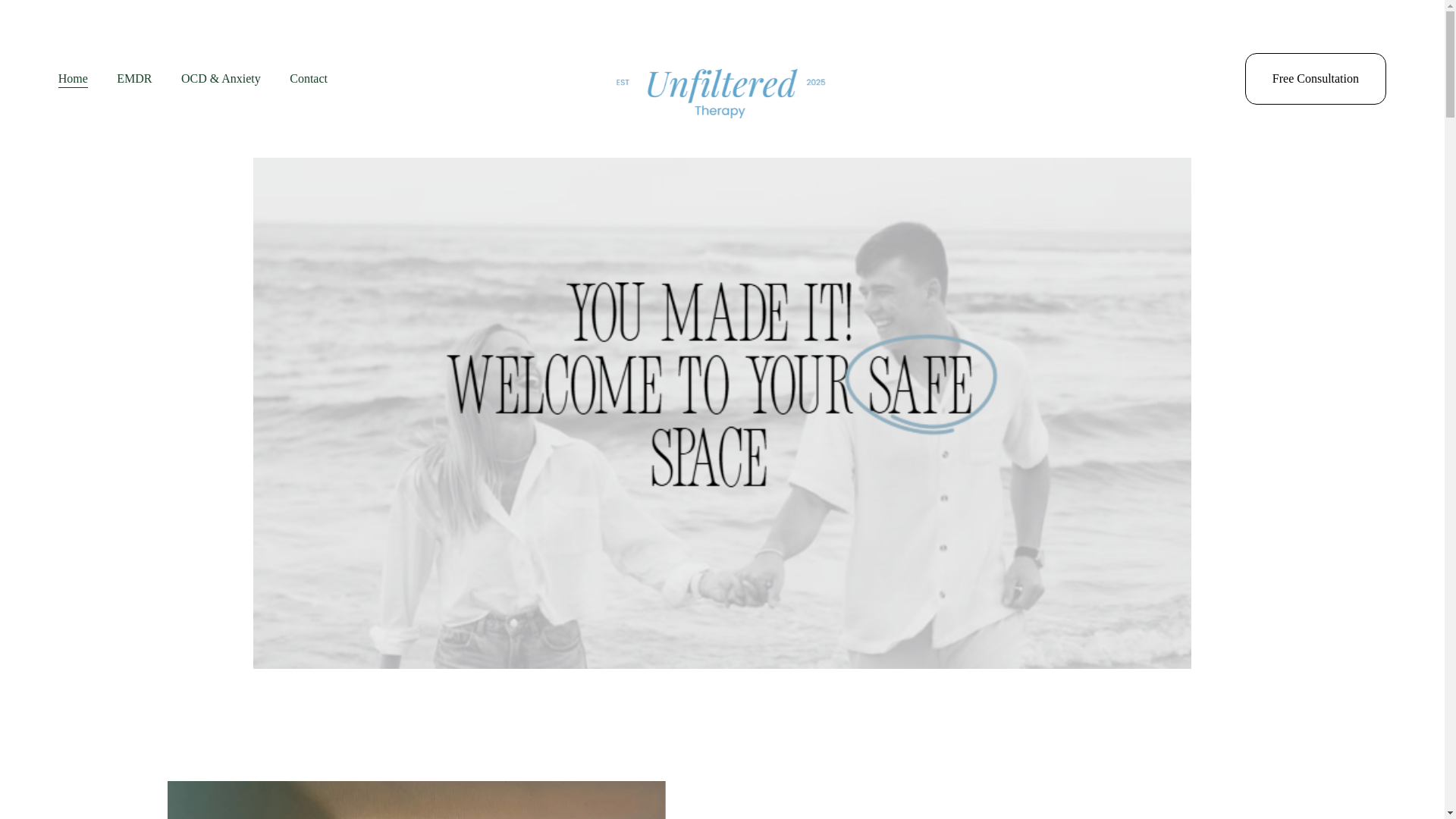 website screenshot of https://unfilteredtherapyllc.com/