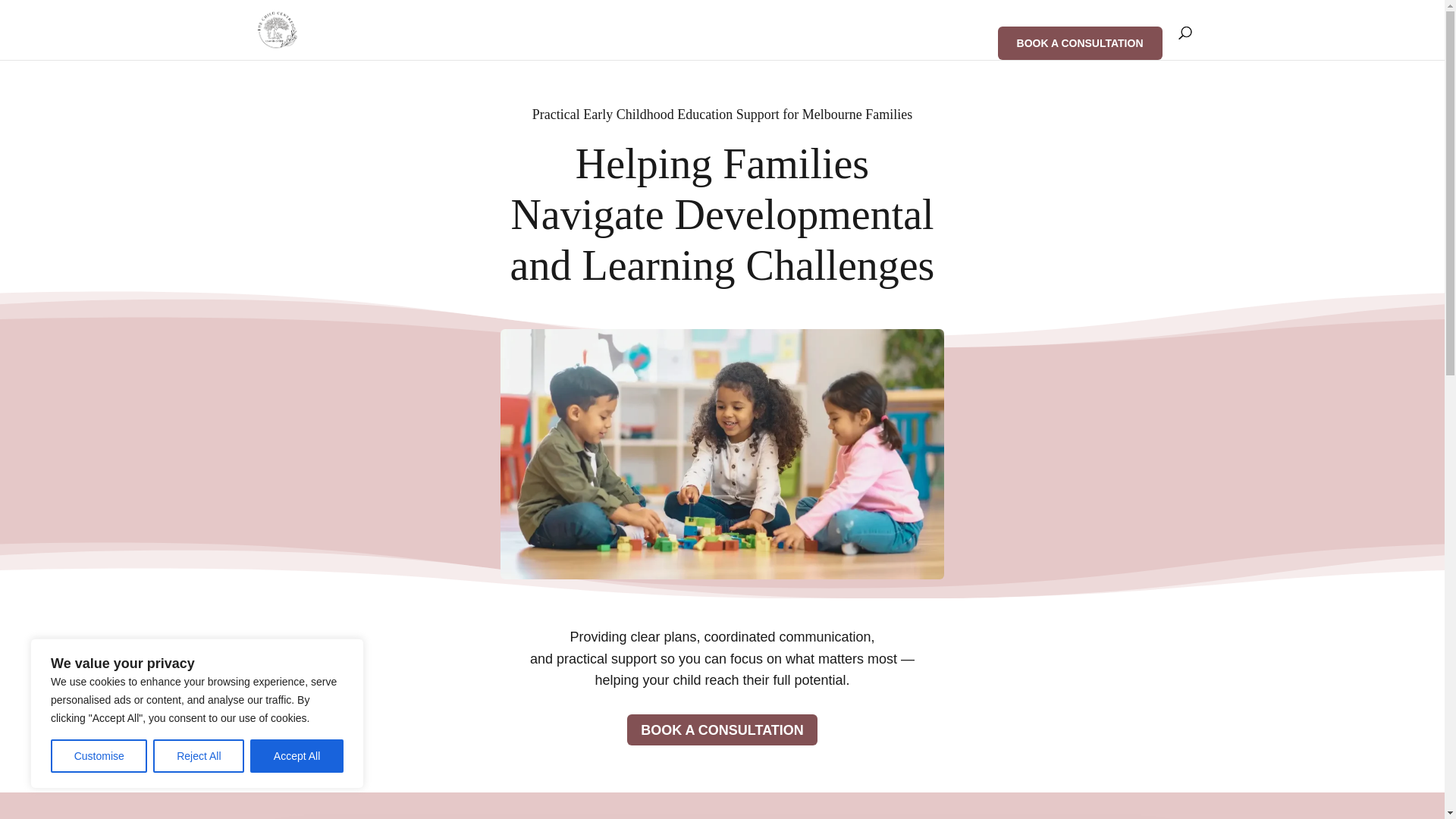website screenshot of https://thechildcenteredlearningtree.au/