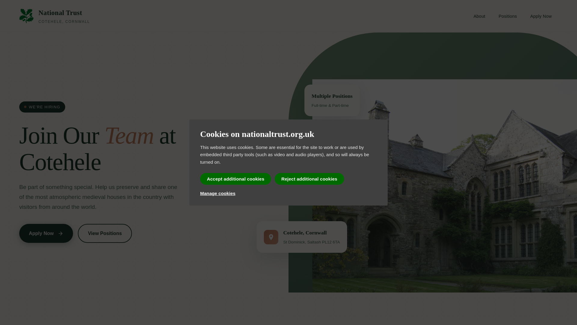 website screenshot of https://joingovnationaltrust.com/