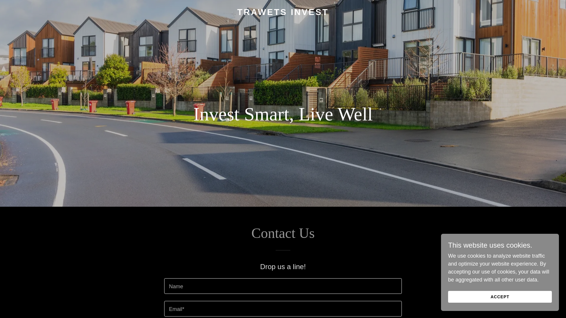 website screenshot of https://trawetsinvest.com/