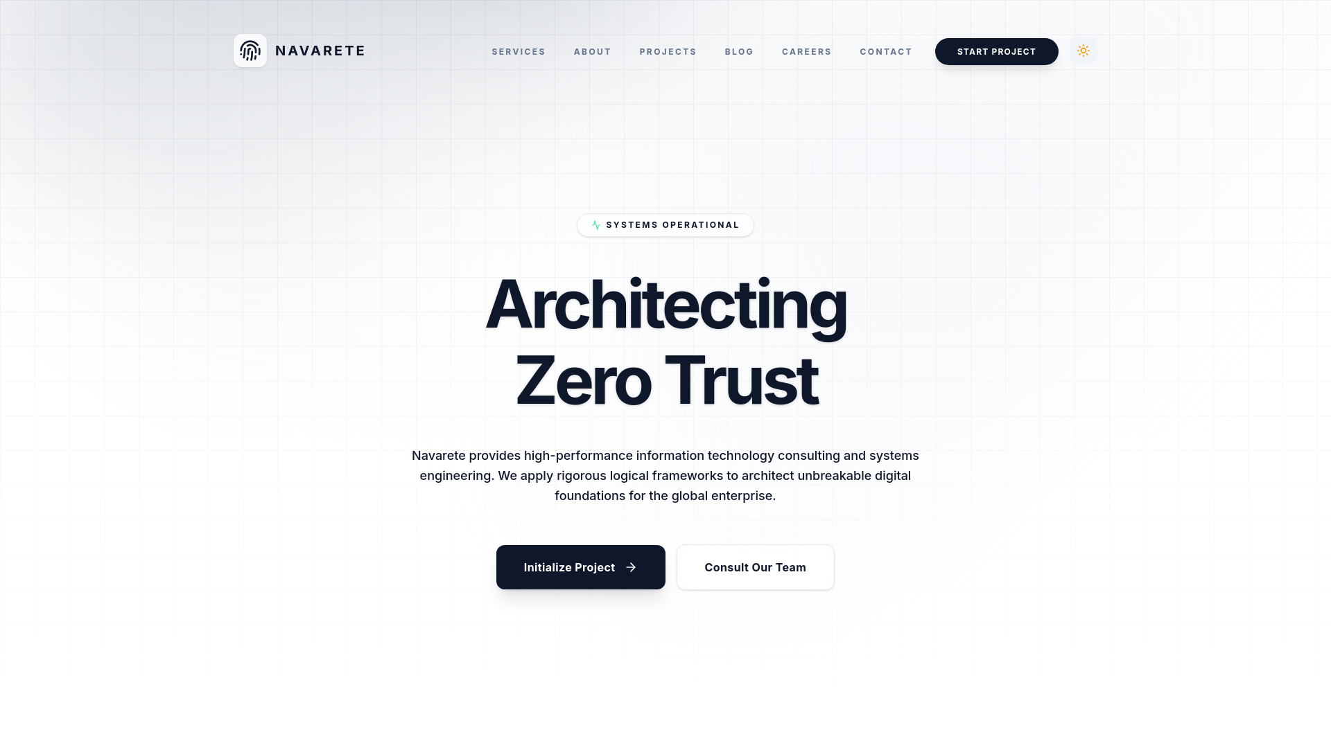 website screenshot of https://navaarete.com/