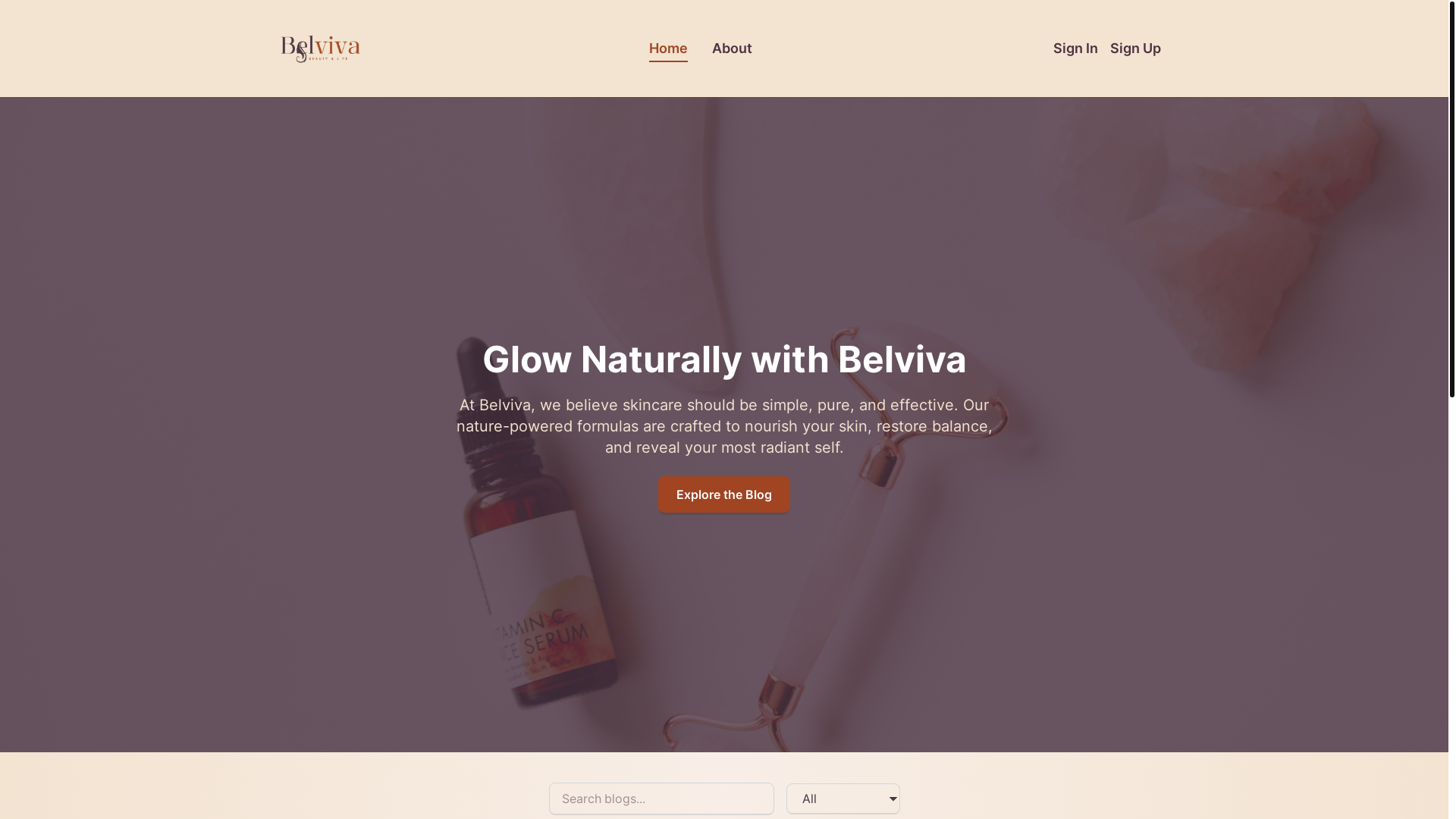 website screenshot of https://belvivablog.com.ng/