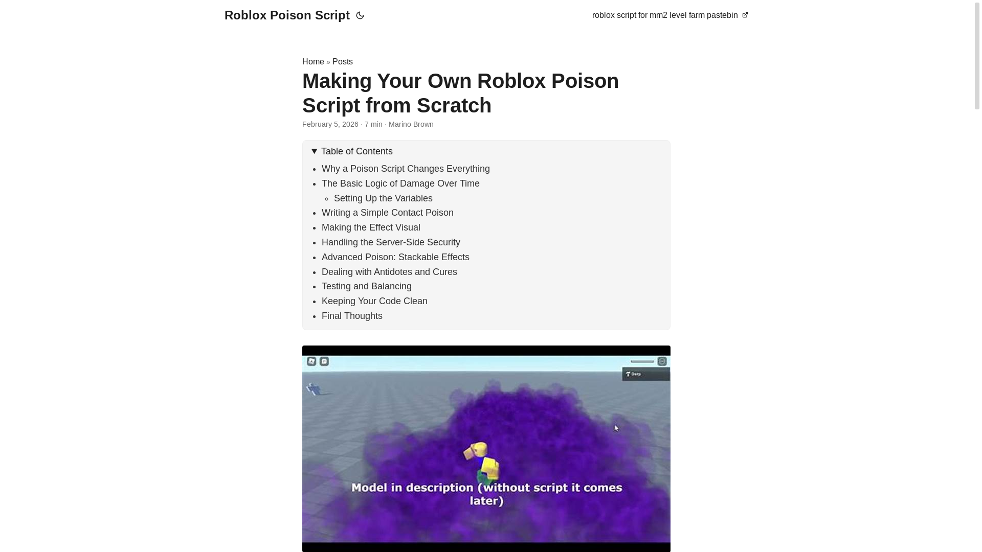 website screenshot of https://roblox-poison-script.pages.dev/