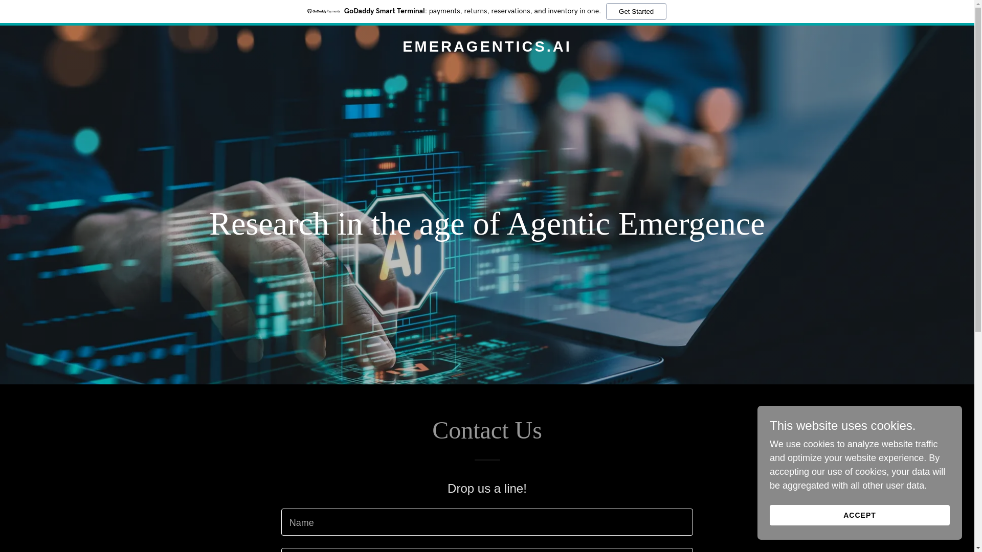 website screenshot of https://emeragentics.ai/