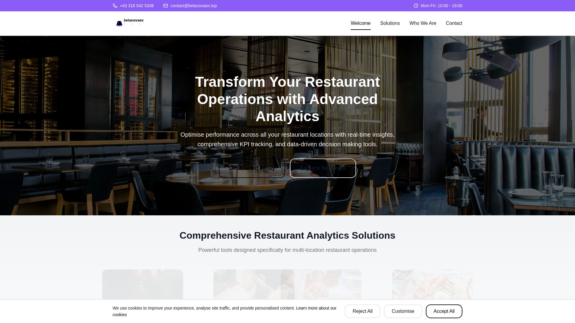 website screenshot of https://betanovaex.top/