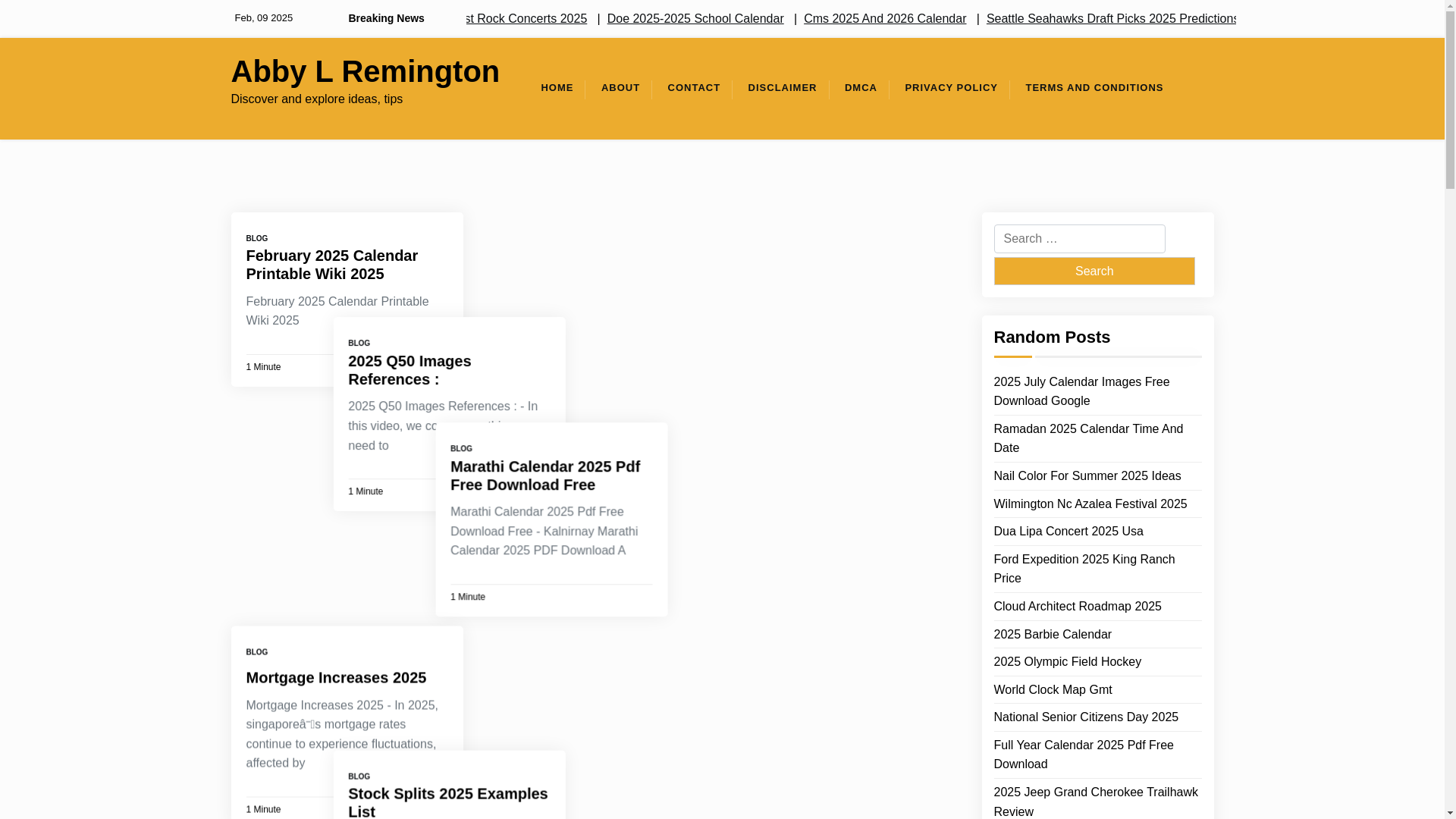 website screenshot of https://abbylremington.pages.dev/