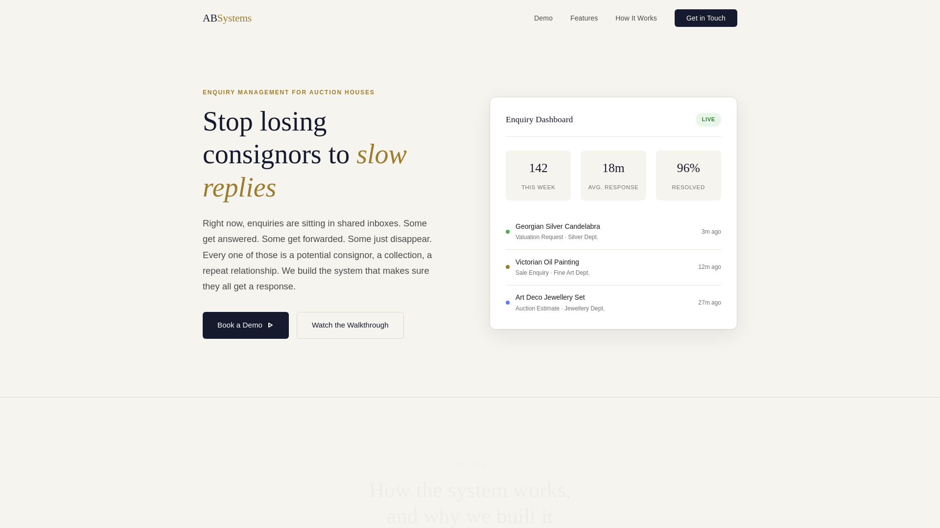 website screenshot of https://absystems.io