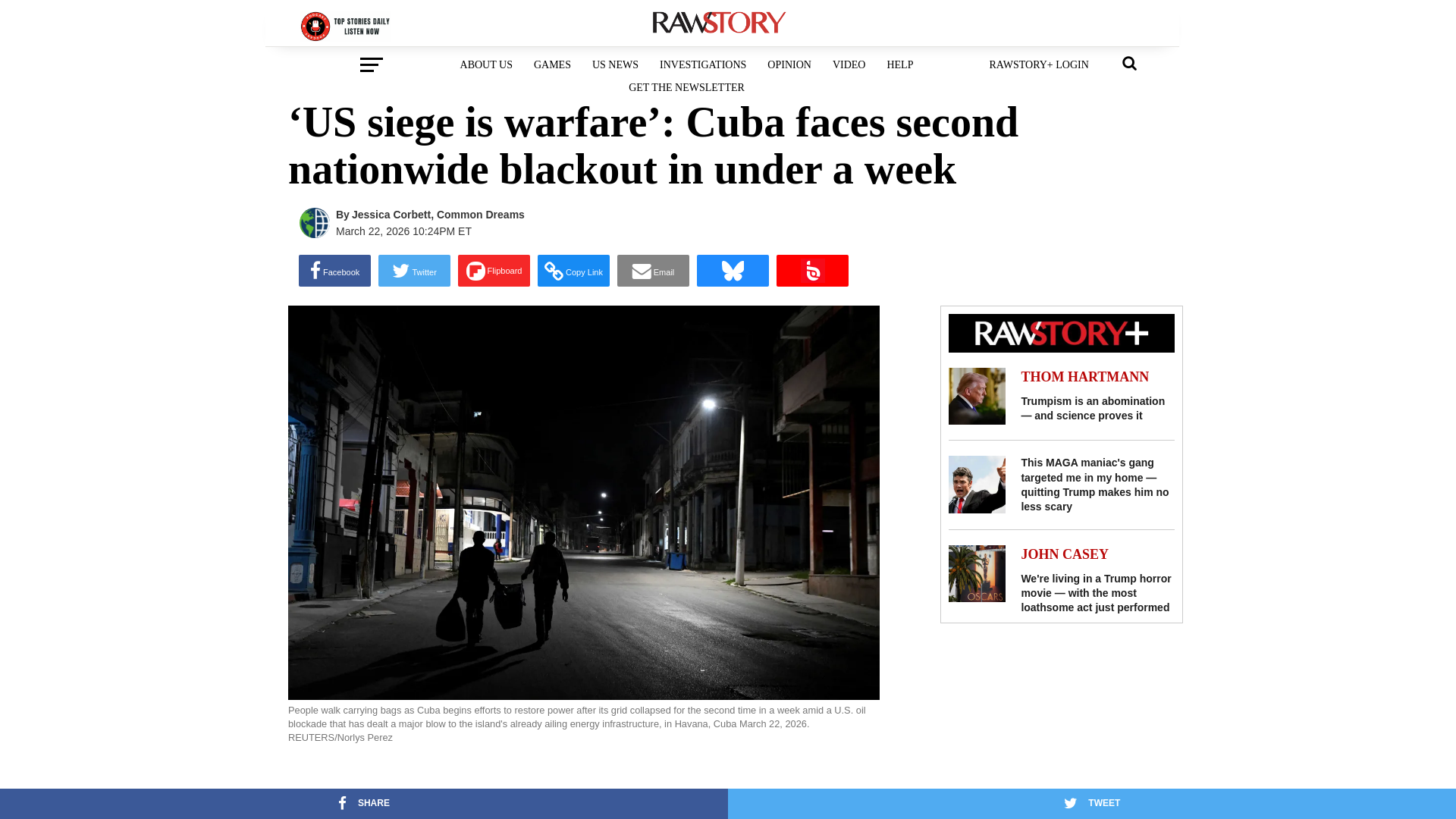 website screenshot of https://www.rawstory.com/trump-cuba-2676573348/