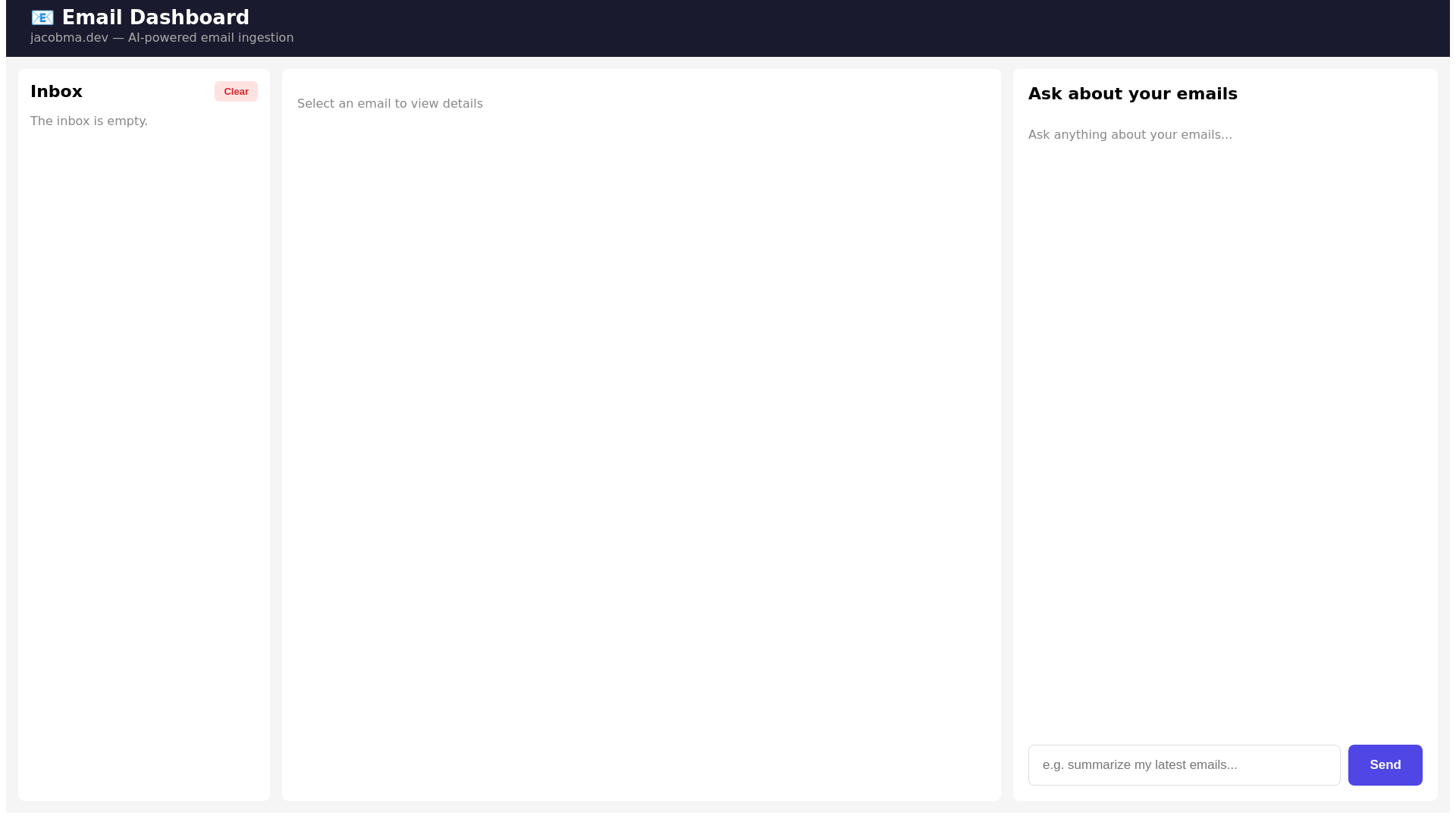 website screenshot of https://email-dashboard-5gx.pages.dev/