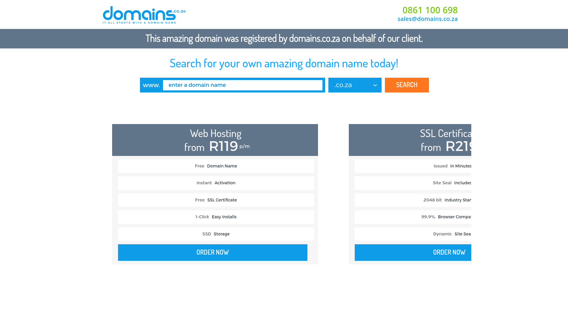 website screenshot of https://sselconsultants.co.za/