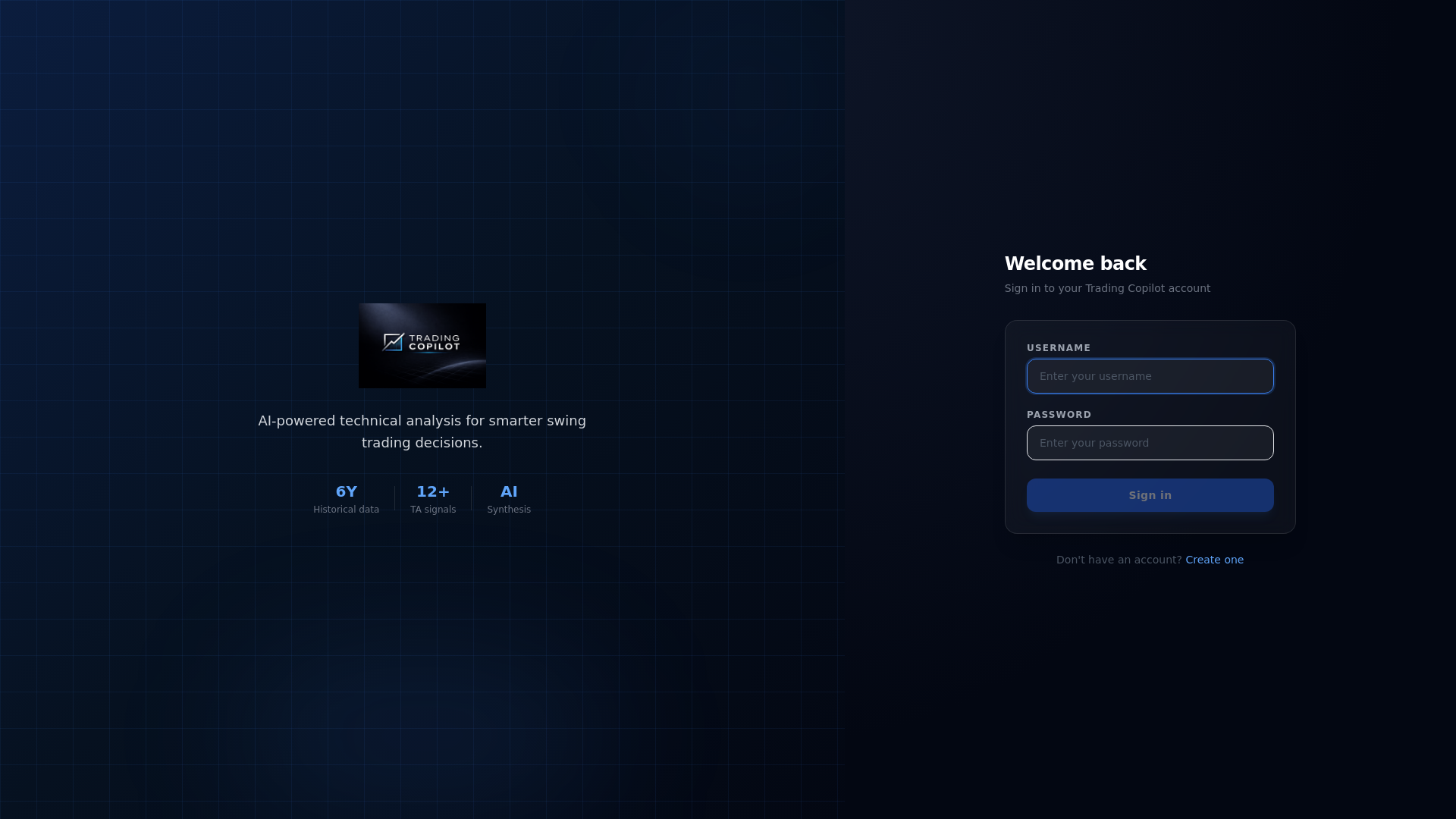 website screenshot of https://trading-copilot.pages.dev/