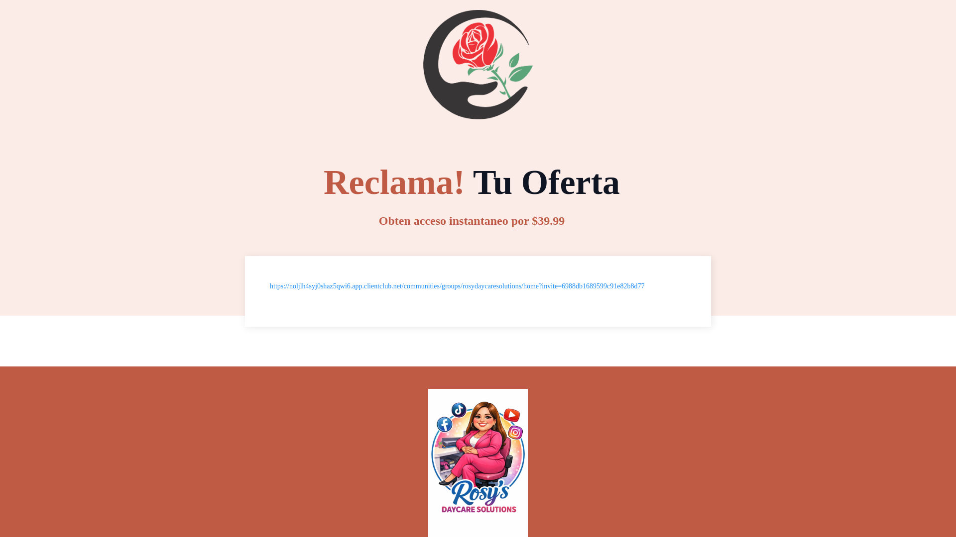 website screenshot of https://rosydaycaresolutions.org