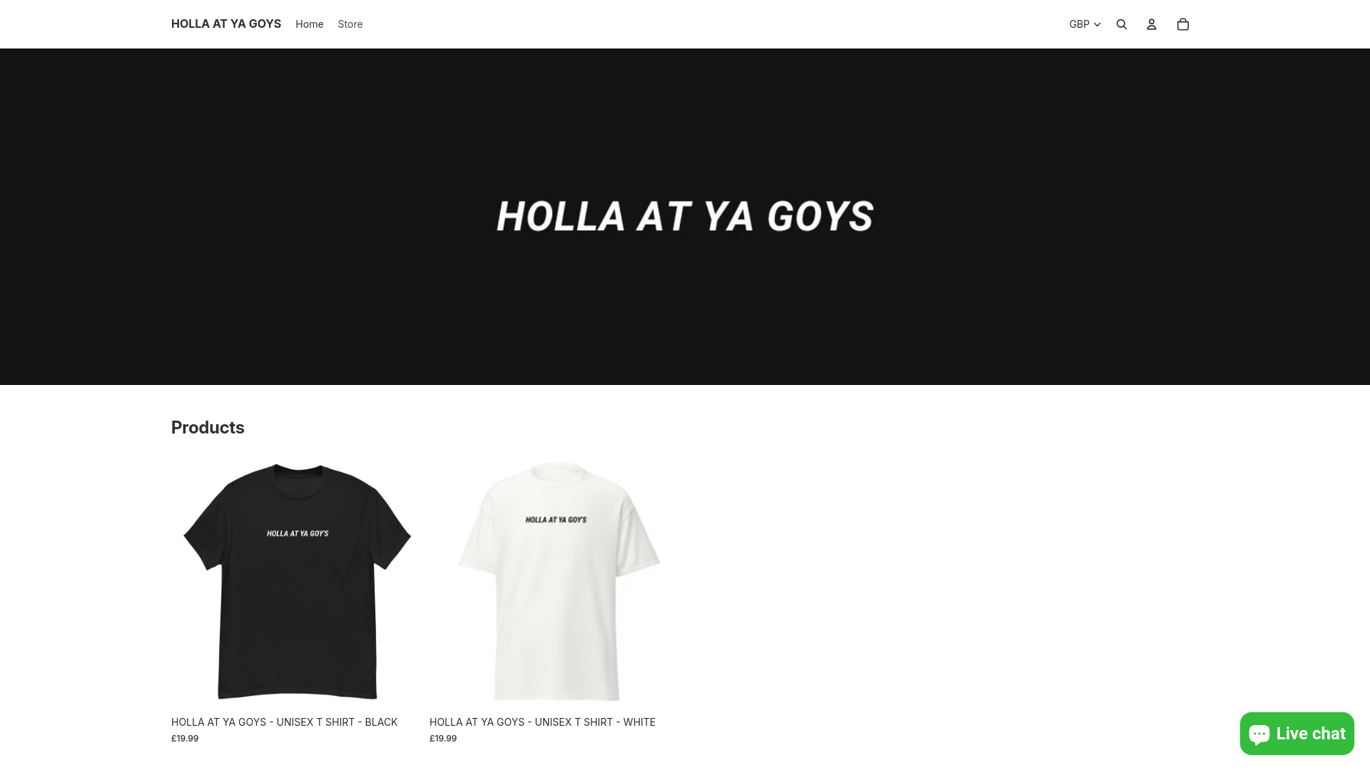 website screenshot of https://holla-at-ya-goy.com/