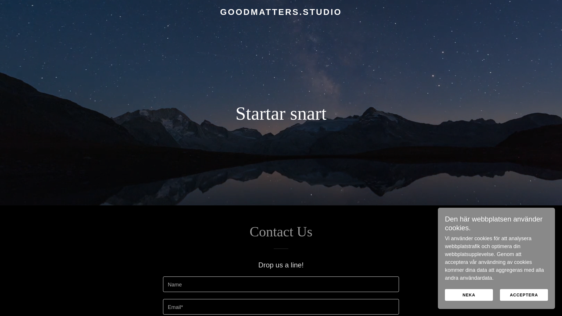 website screenshot of https://goodmatters.studio