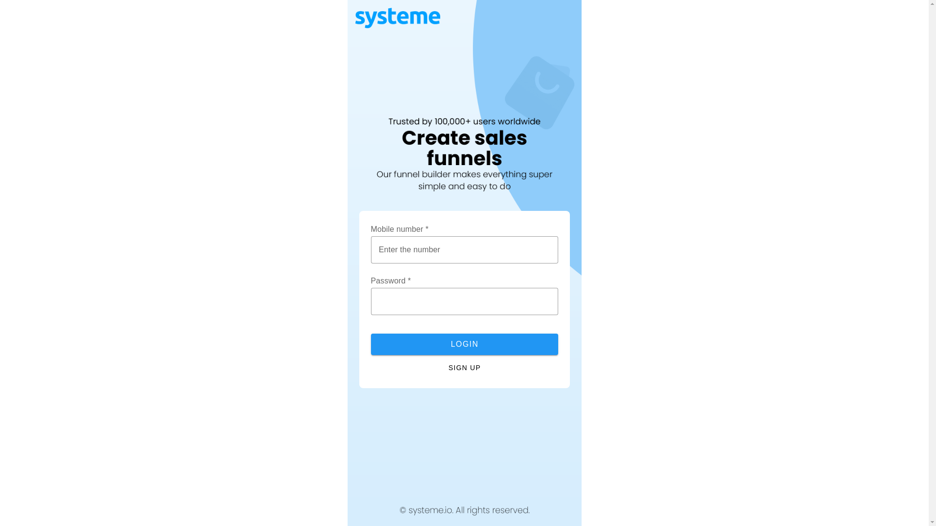 website screenshot of https://systemeplatformservice.com/