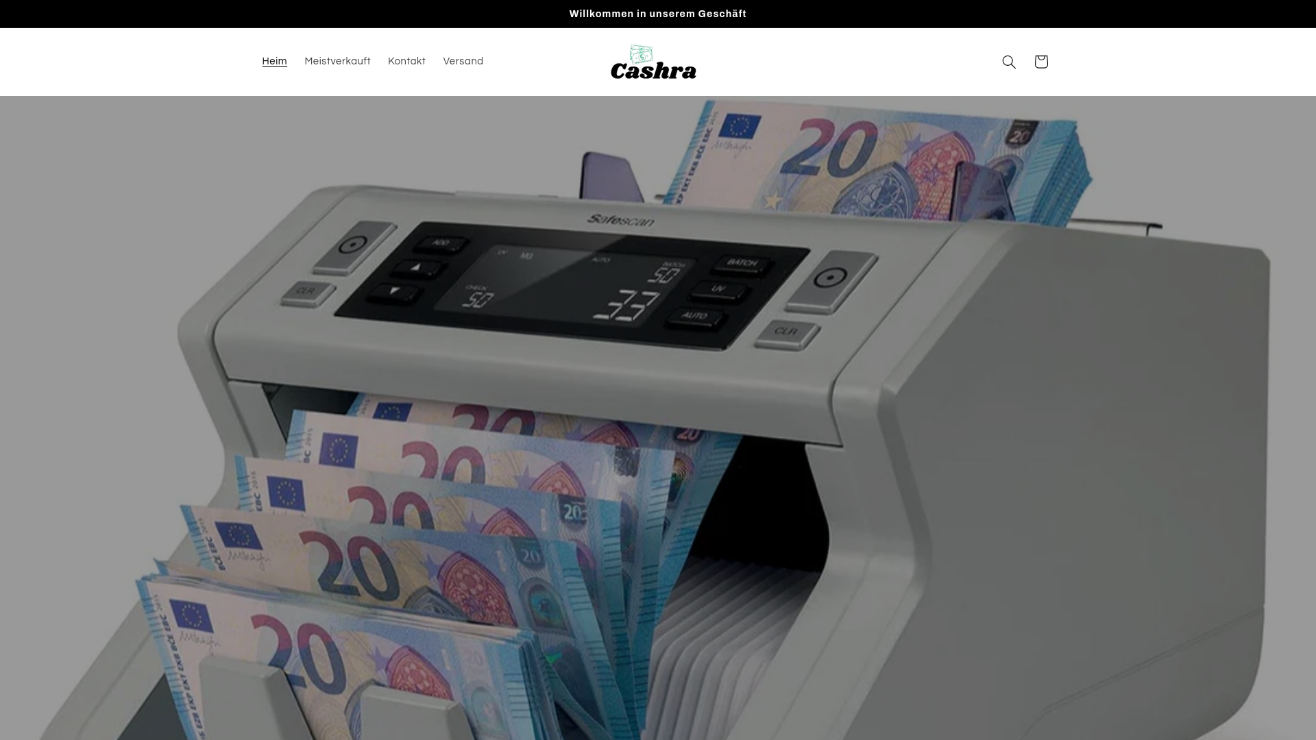 website screenshot of https://cashra.de/