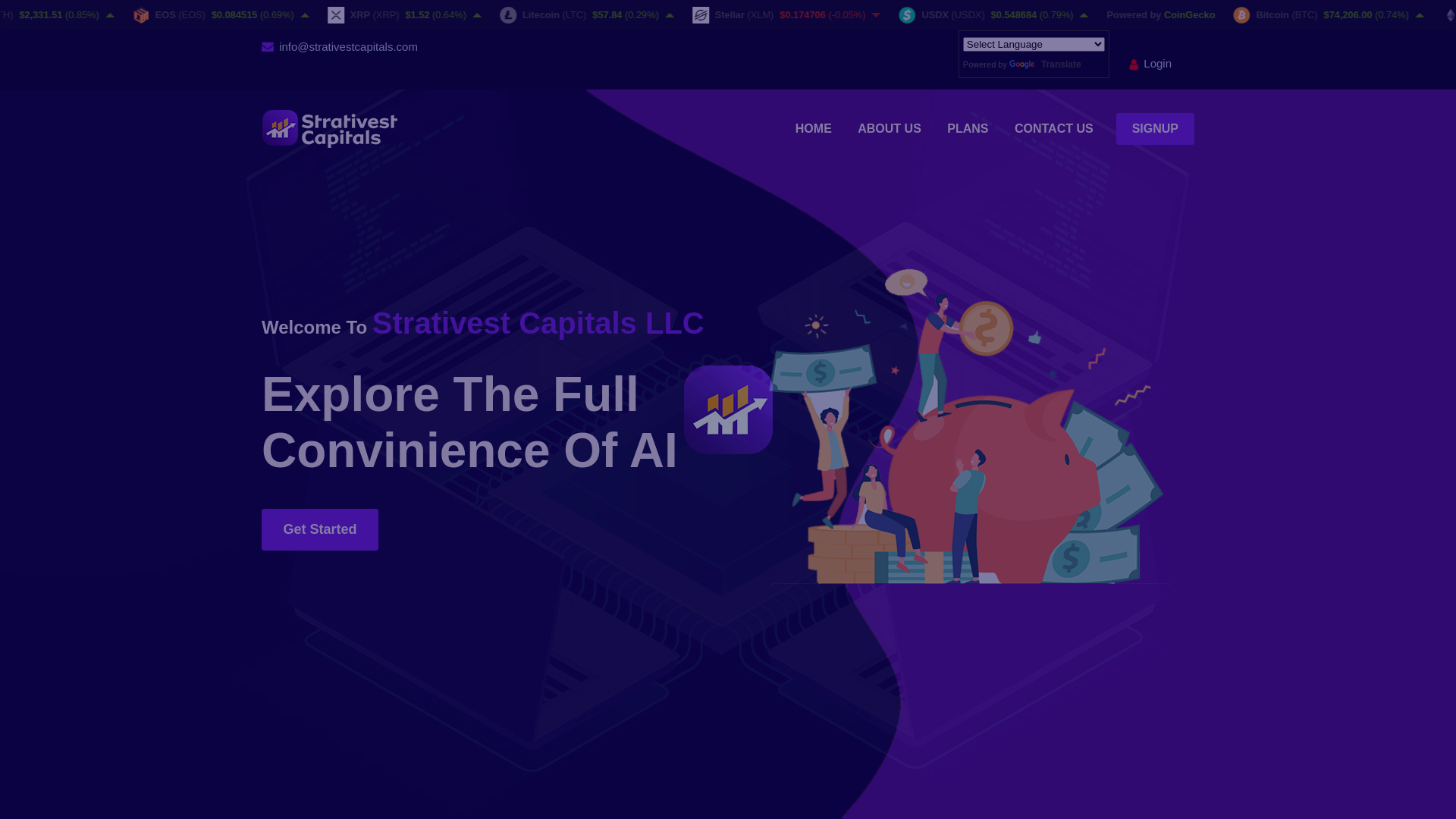 website screenshot of https://strativestcapitals.com/