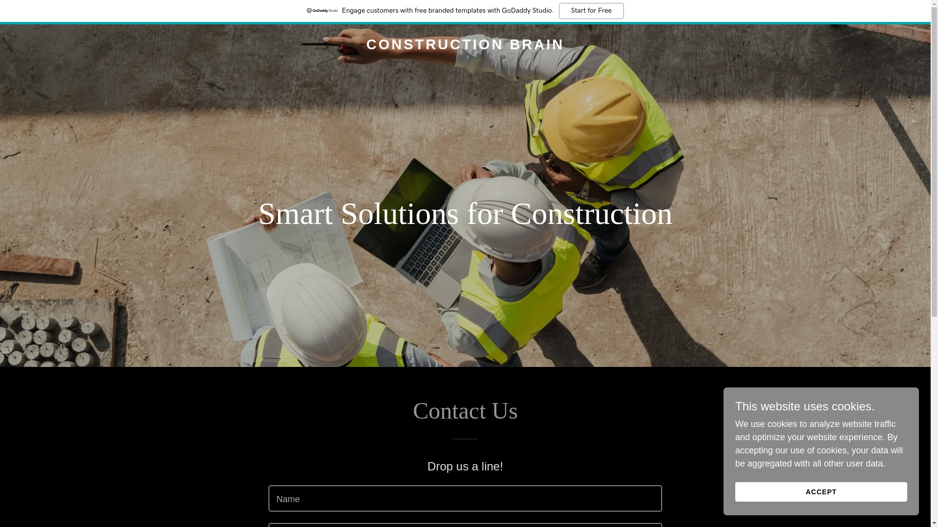 website screenshot of https://constructionbrain.ai/