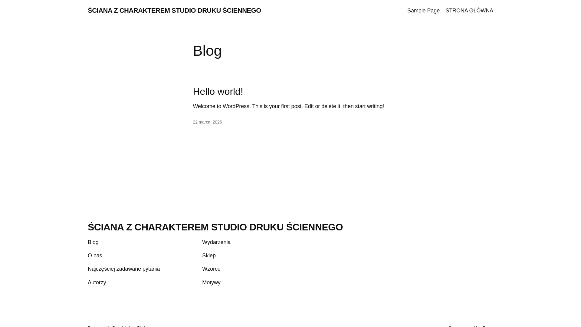 website screenshot of https://scianazcharakterem.pl/