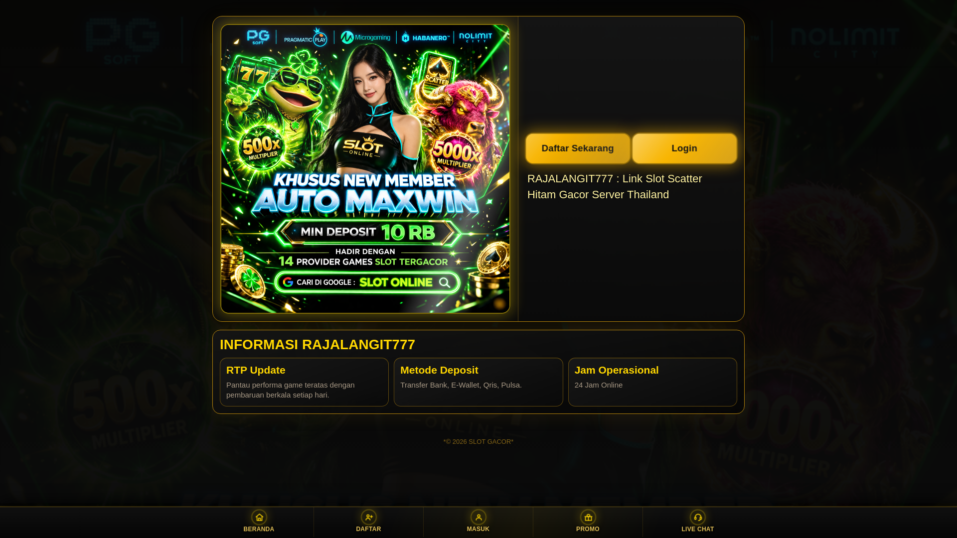 website screenshot of https://rajalangit777-otours.pages.dev/