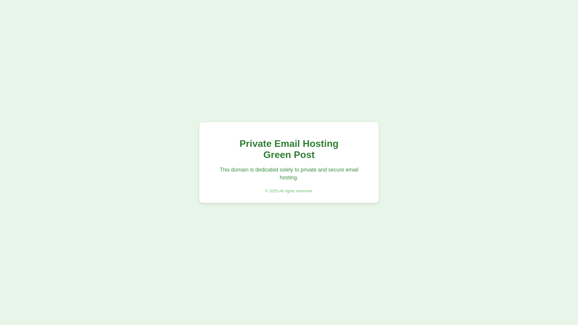 website screenshot of https://greenpost.uk/