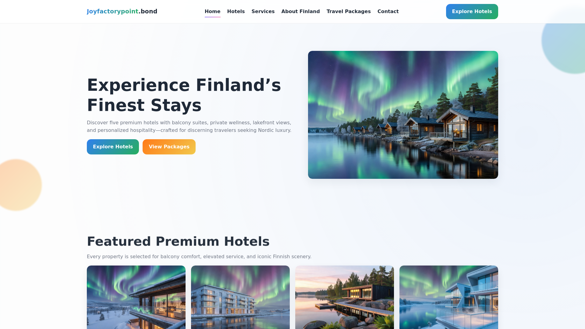 website screenshot of https://joyfactorypoint.bond/