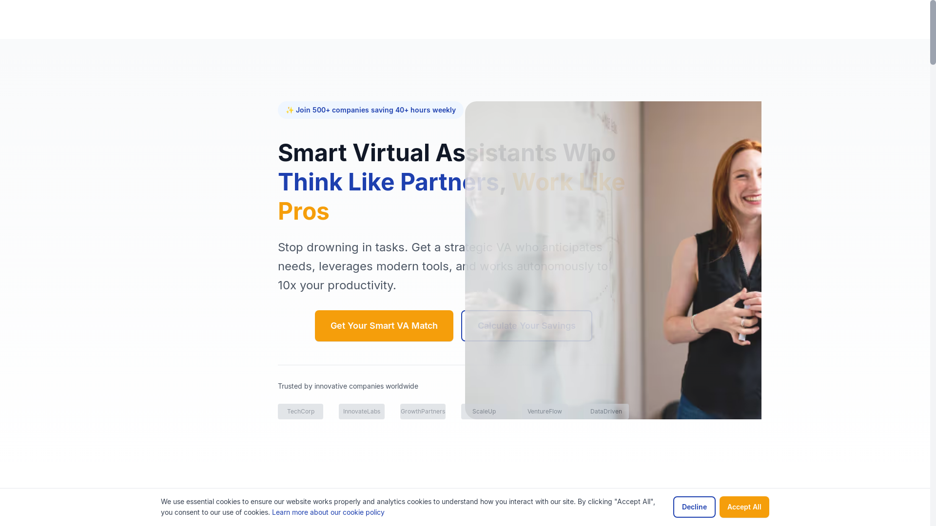website screenshot of https://smartestassistant.com/