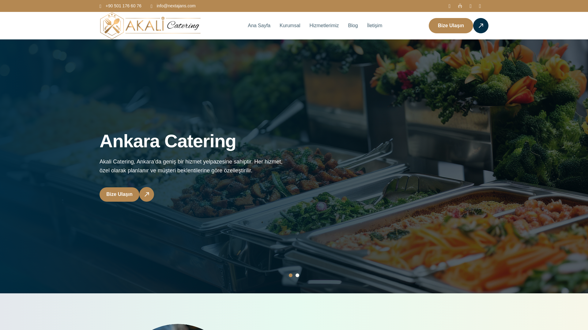 website screenshot of https://akalicatering.com.tr