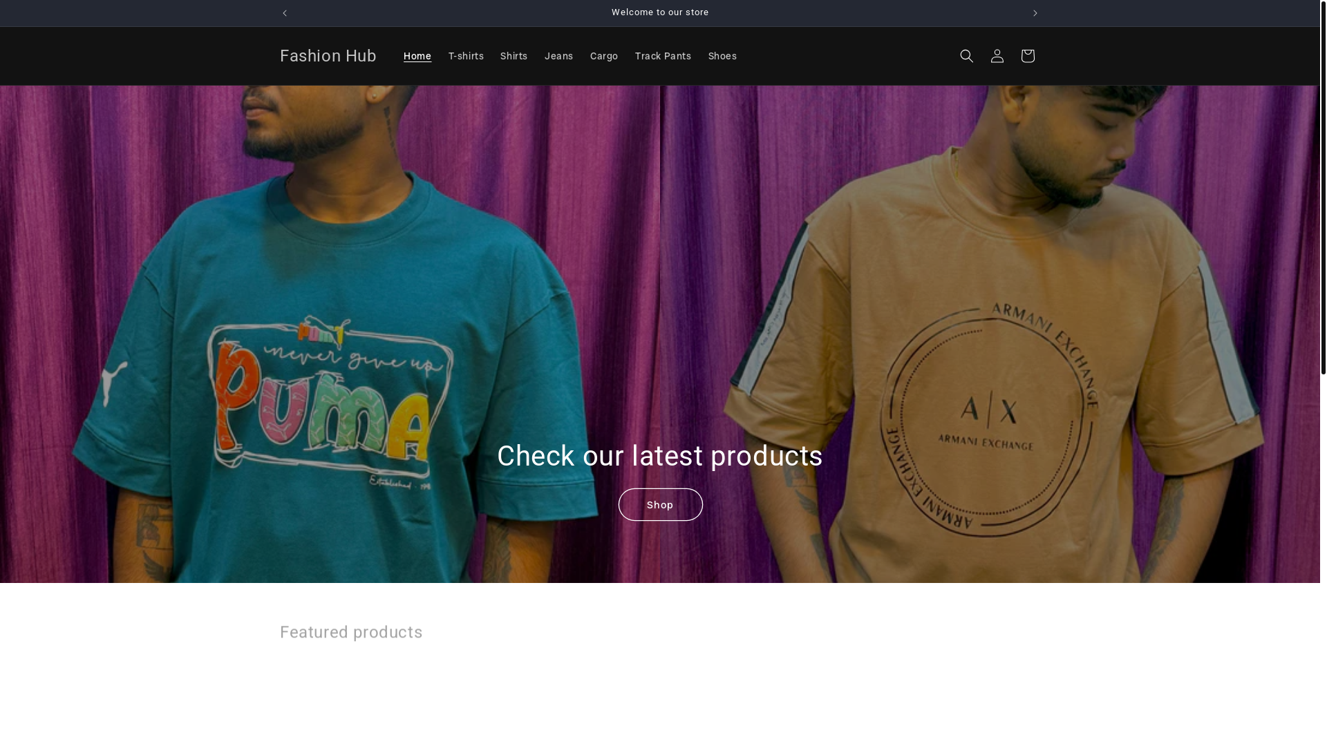 website screenshot of https://fashionhubmalda.com/