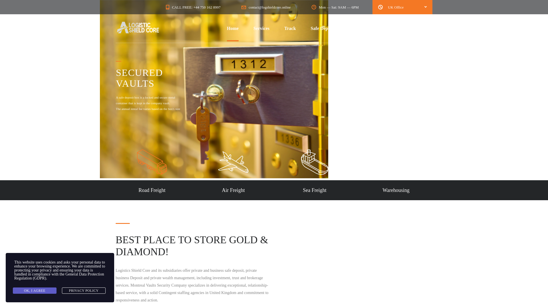 website screenshot of https://logshieldcore.online/
