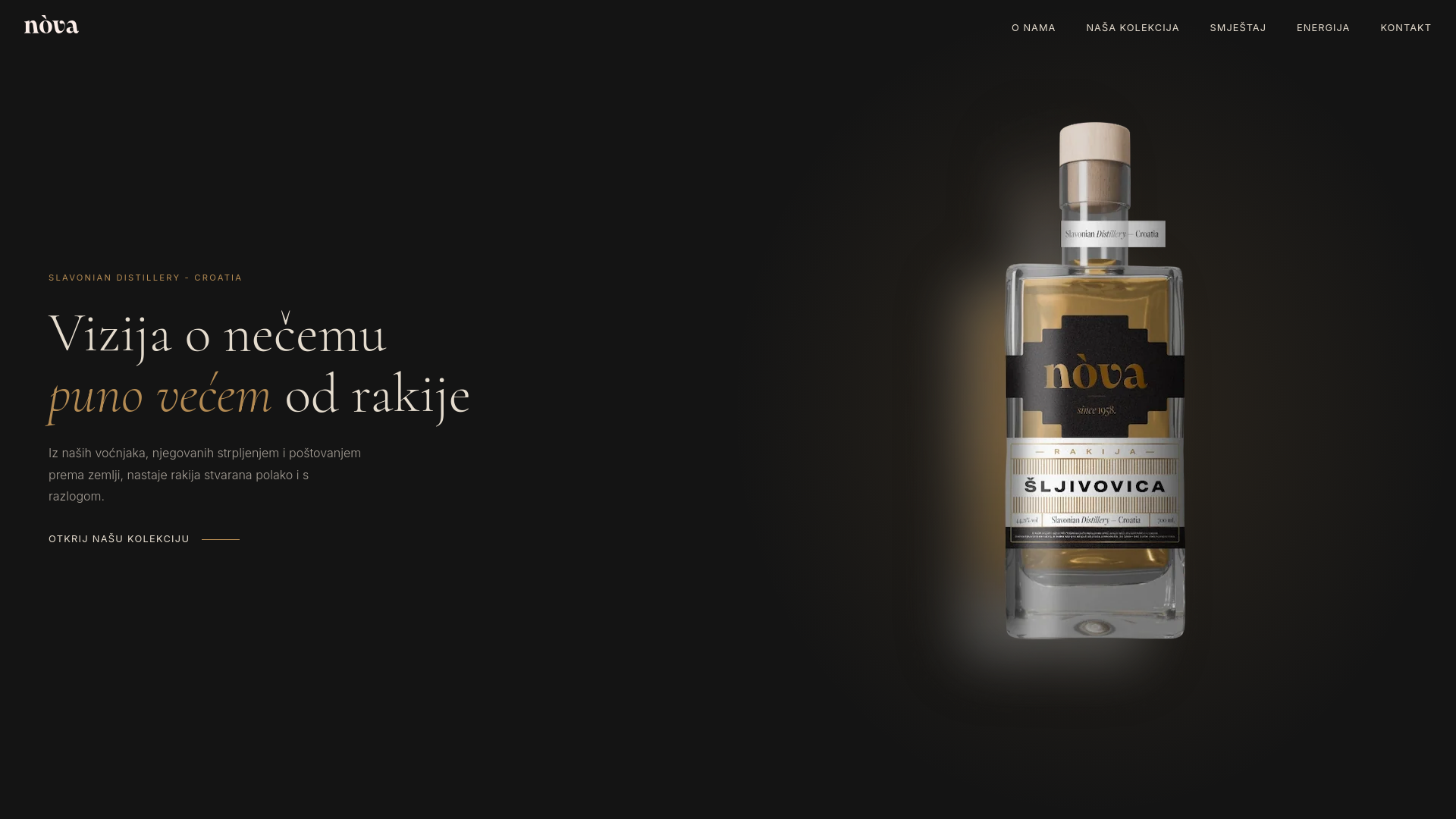 website screenshot of https://rakija-nova.com/