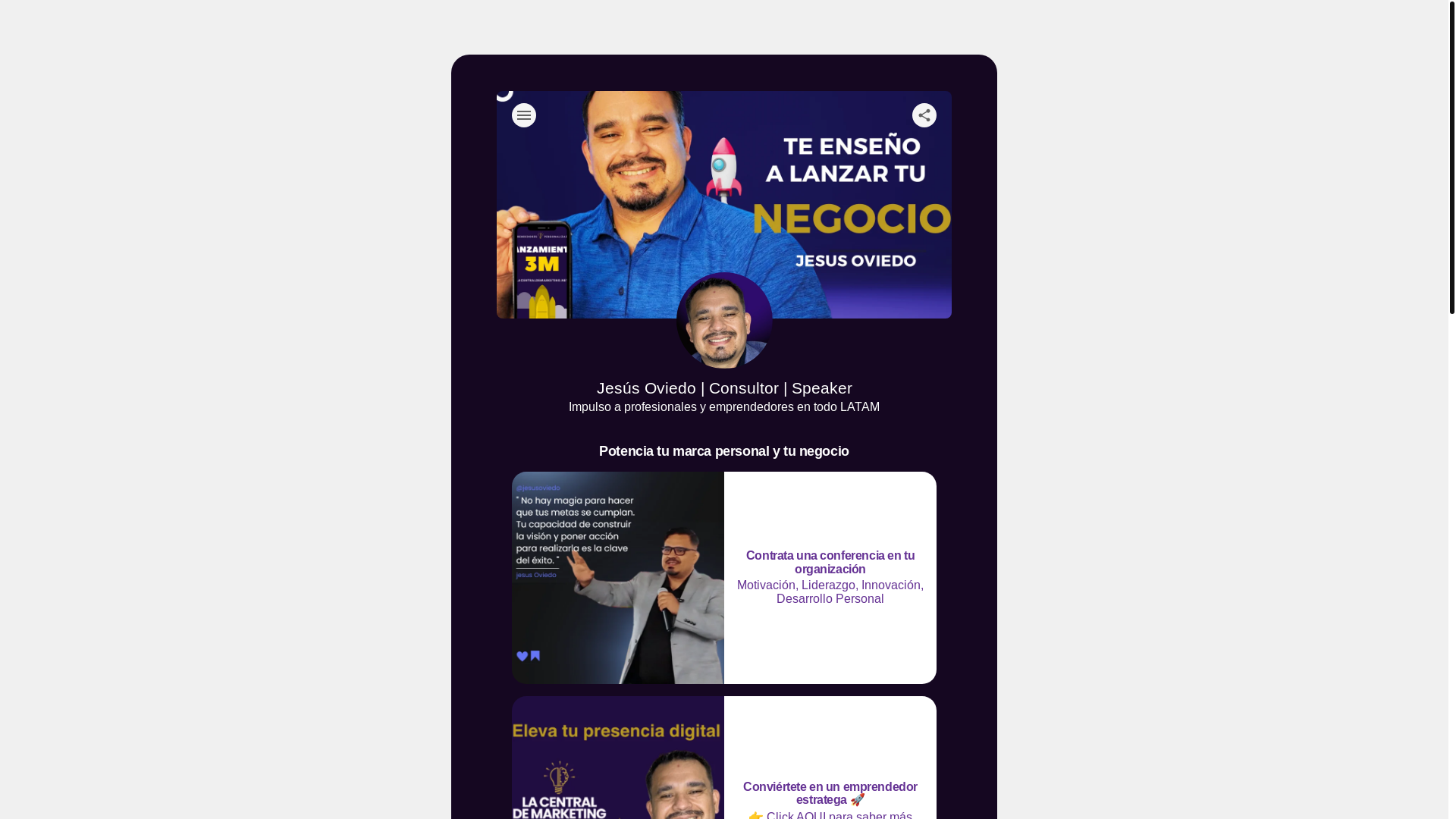 website screenshot of https://jesusoviedoconsultor.com/