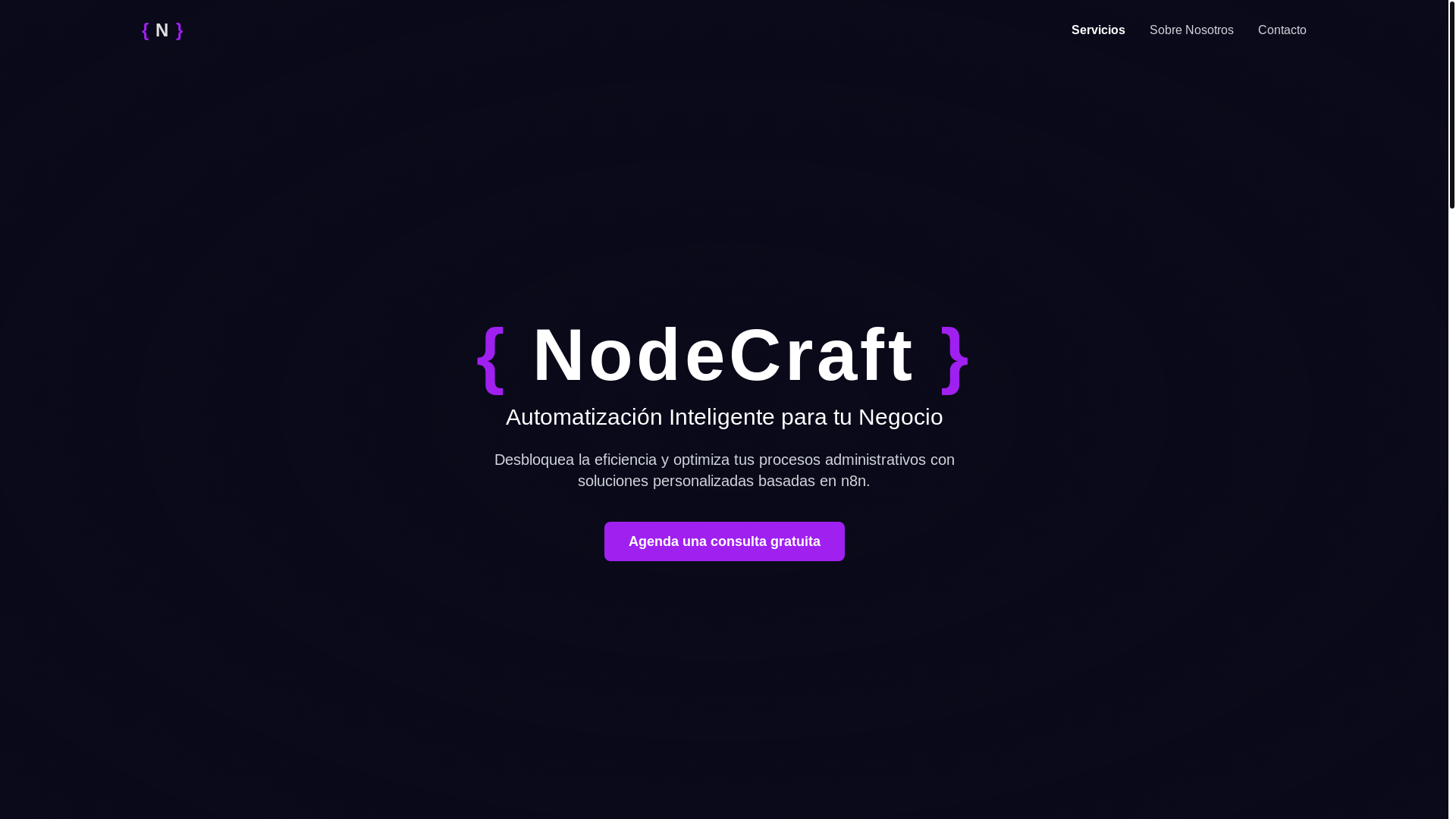 website screenshot of https://nodecraft-frontend.pages.dev/